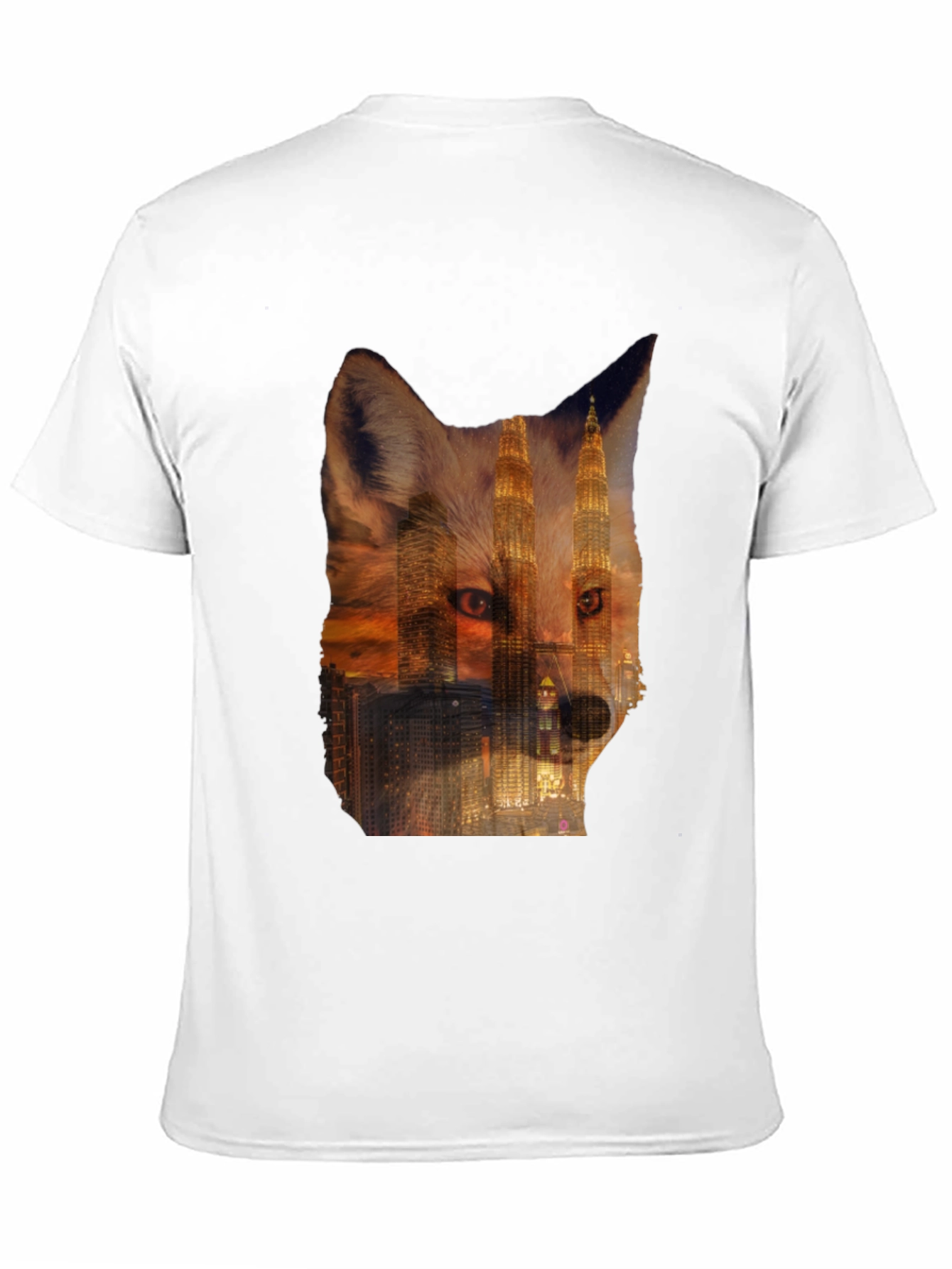 Fox Cityscape Graphic Black T-Shirt