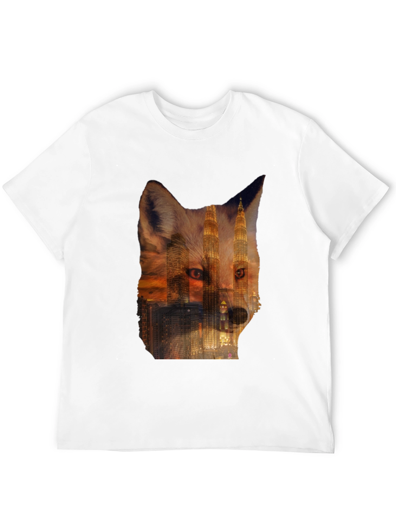 Fox Cityscape Graphic Black T-Shirt