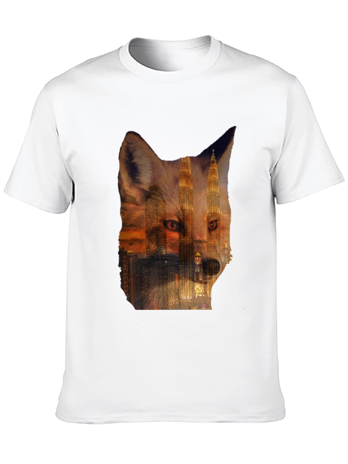 Fox Cityscape Graphic Black T-Shirt