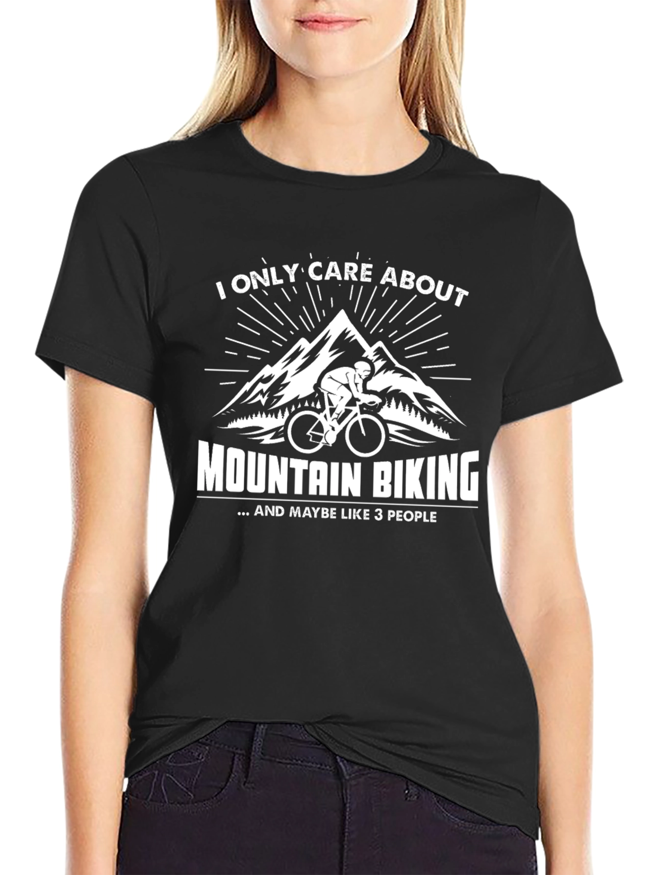 Mountain Biking Graphic Tee - I Only Care About...