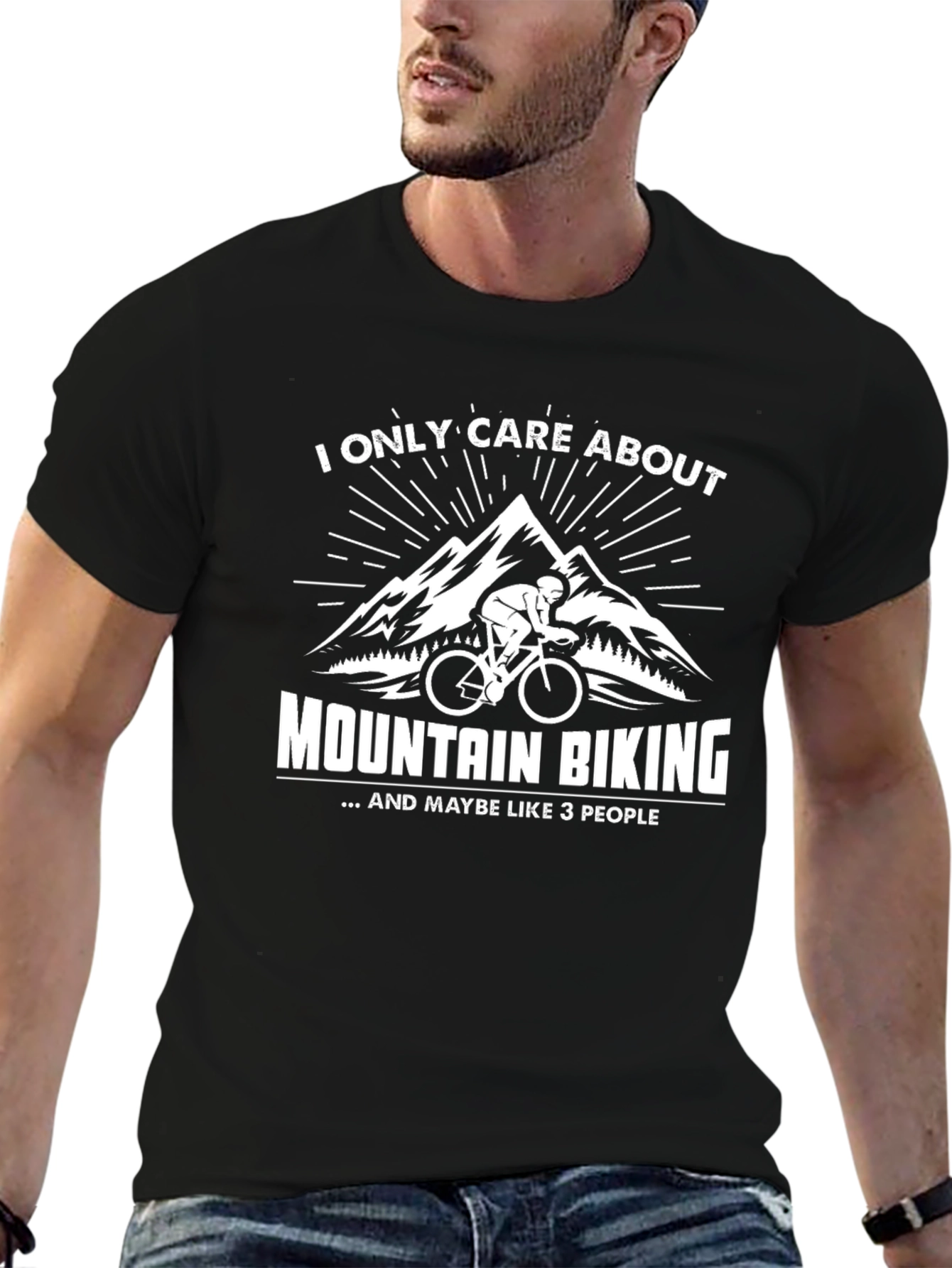 Mountain Biking Graphic Tee - I Only Care About...