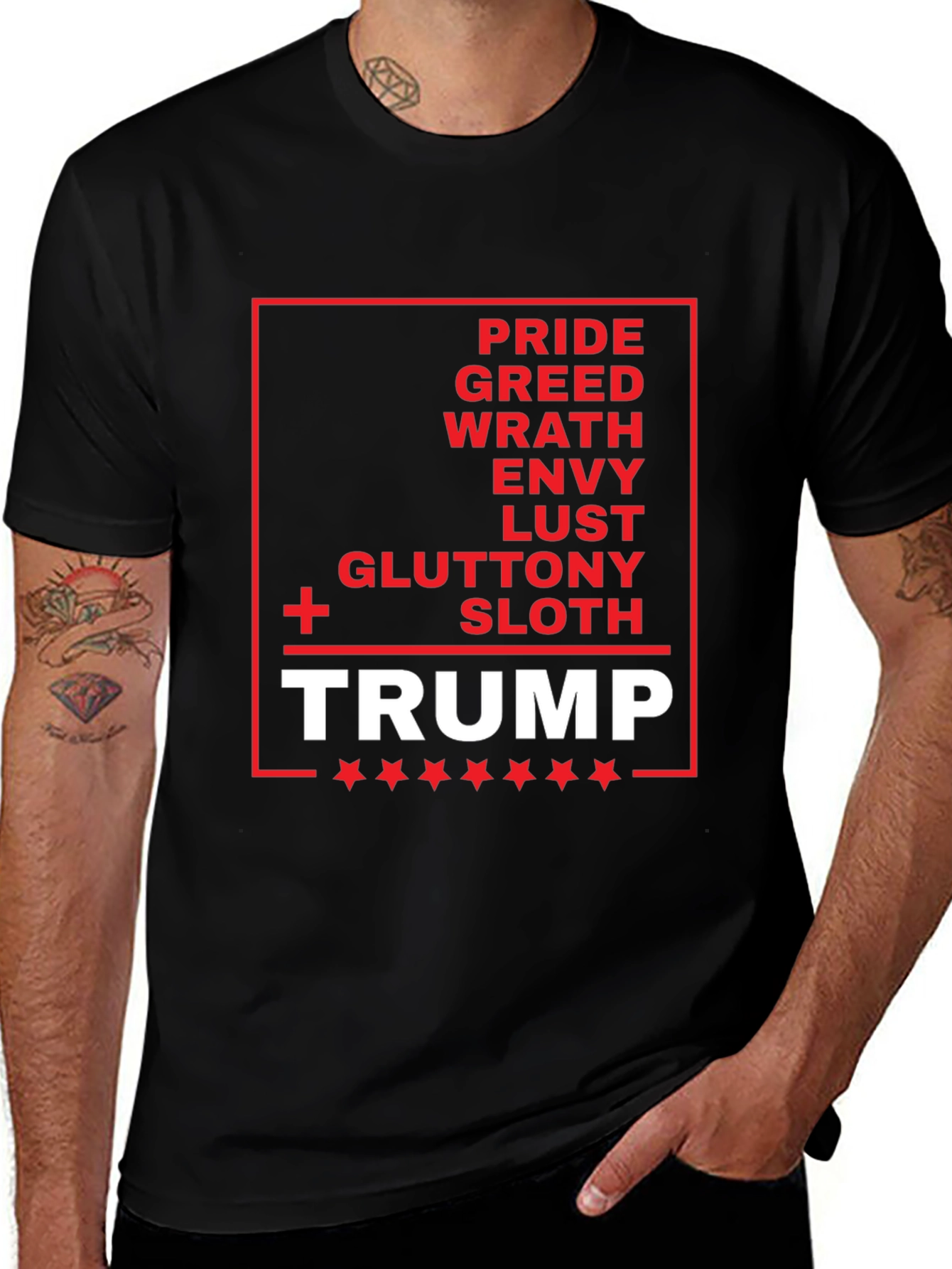 Trump Seven Deadly Sins Graphic Tee