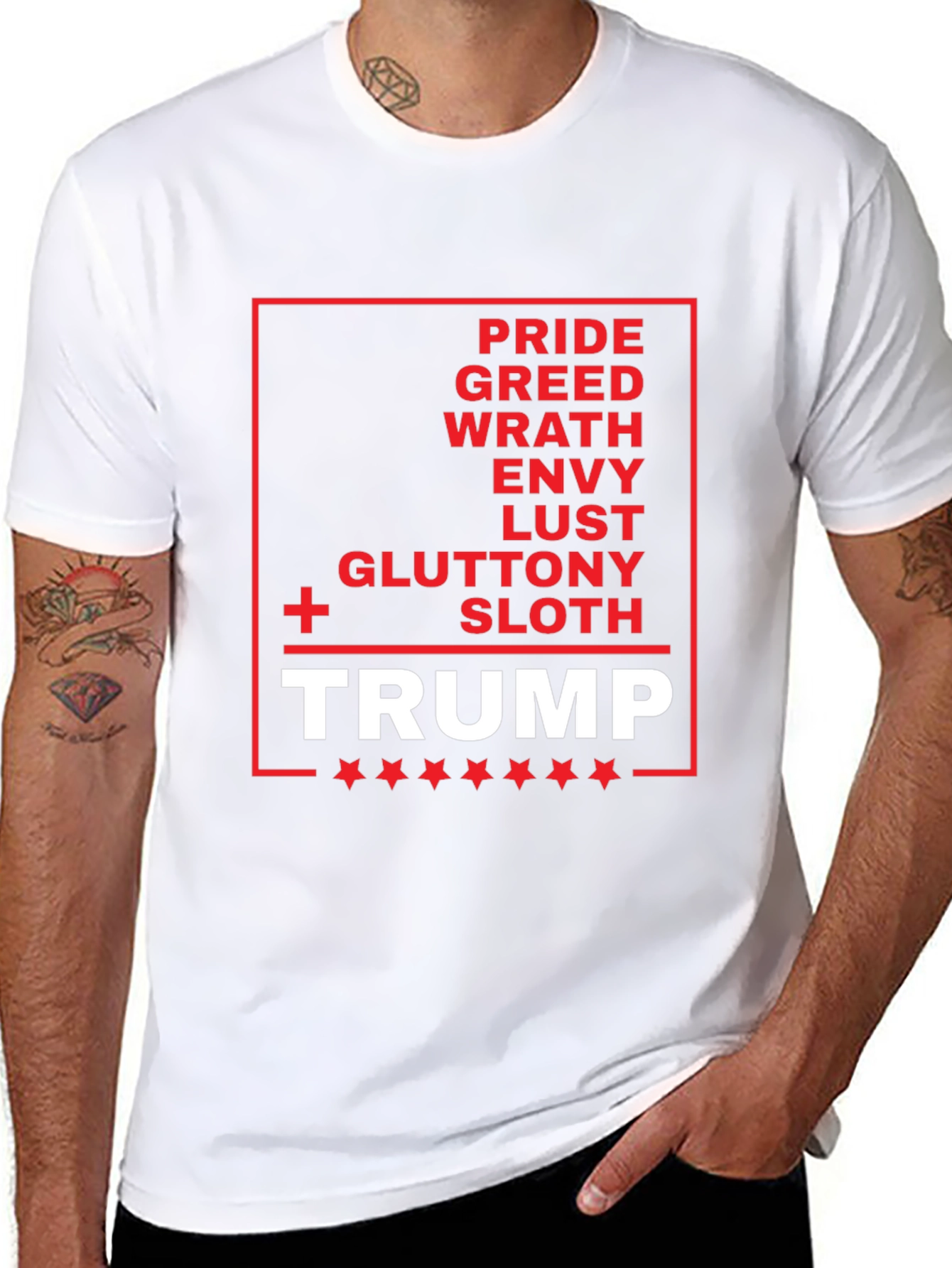 Trump Seven Deadly Sins Graphic Tee
