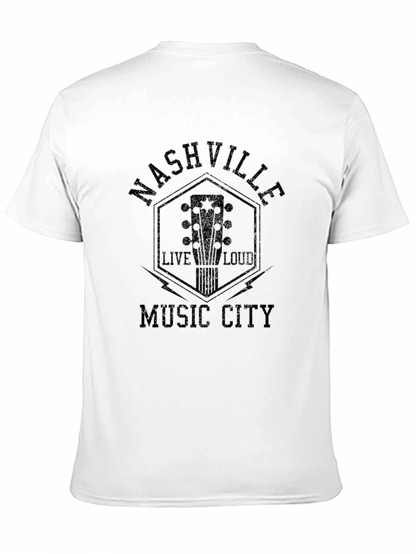 Nashville Music City Black T-Shirt