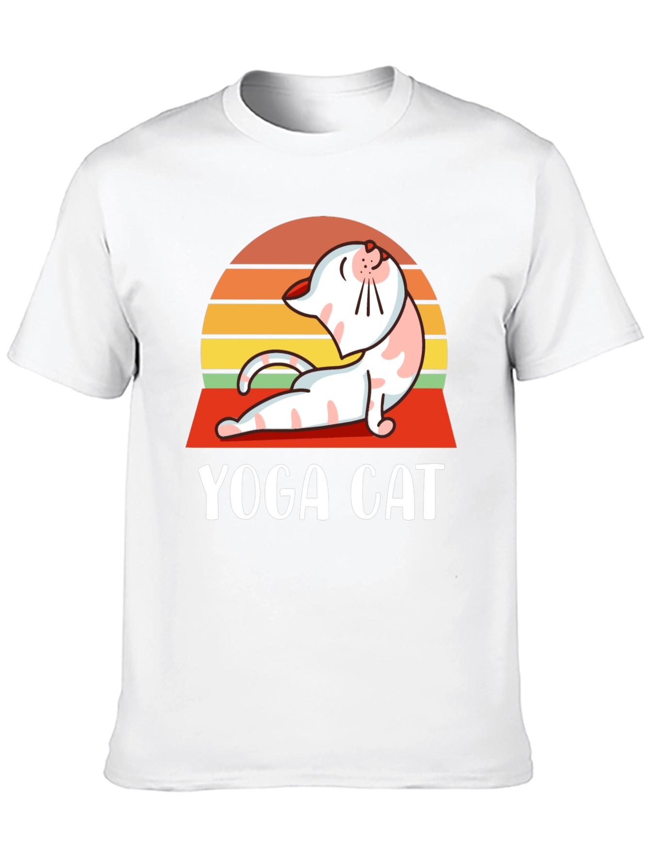 Yoga Cat T-Shirt - Funny Workout Tee