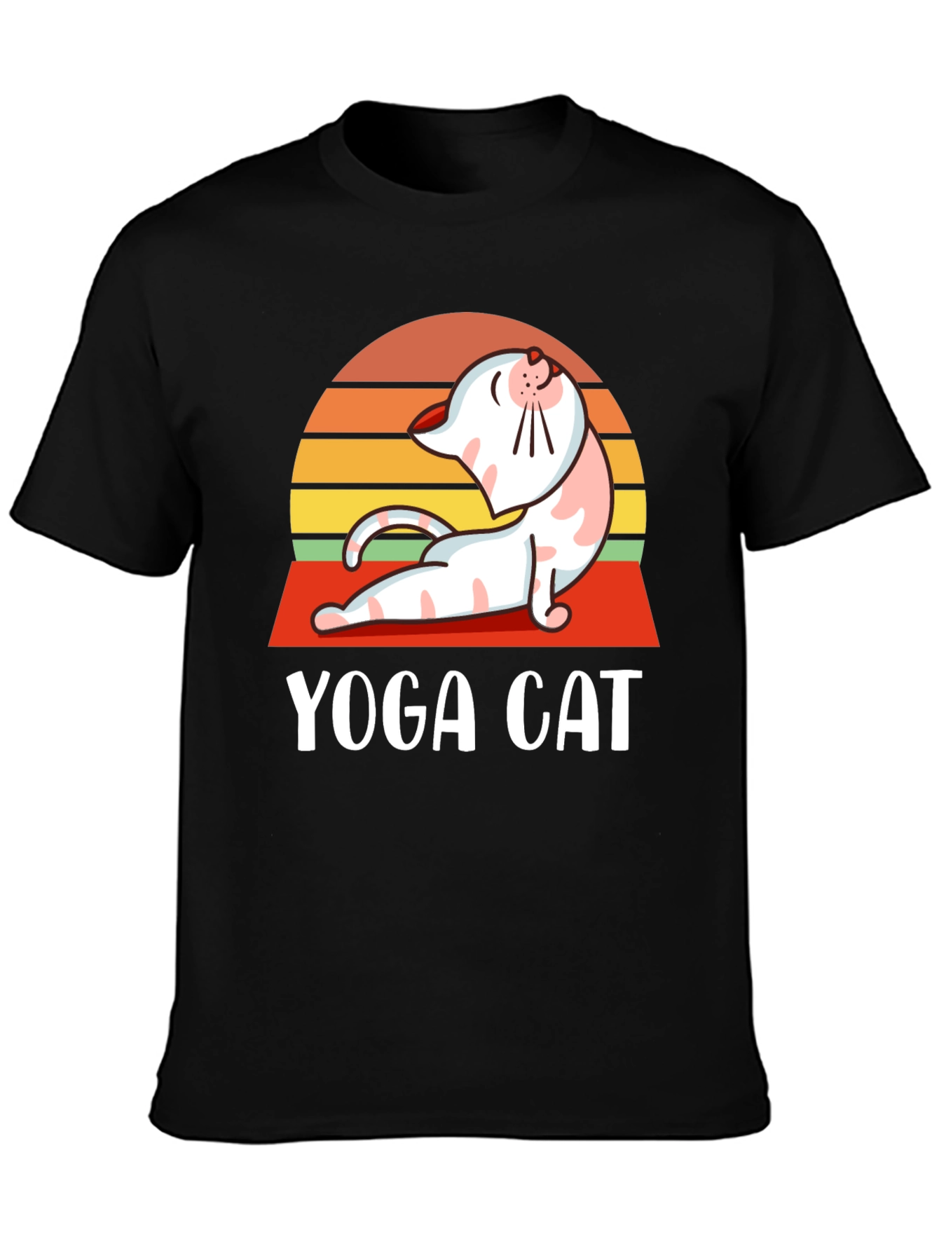 Yoga Cat T-Shirt - Funny Workout Tee