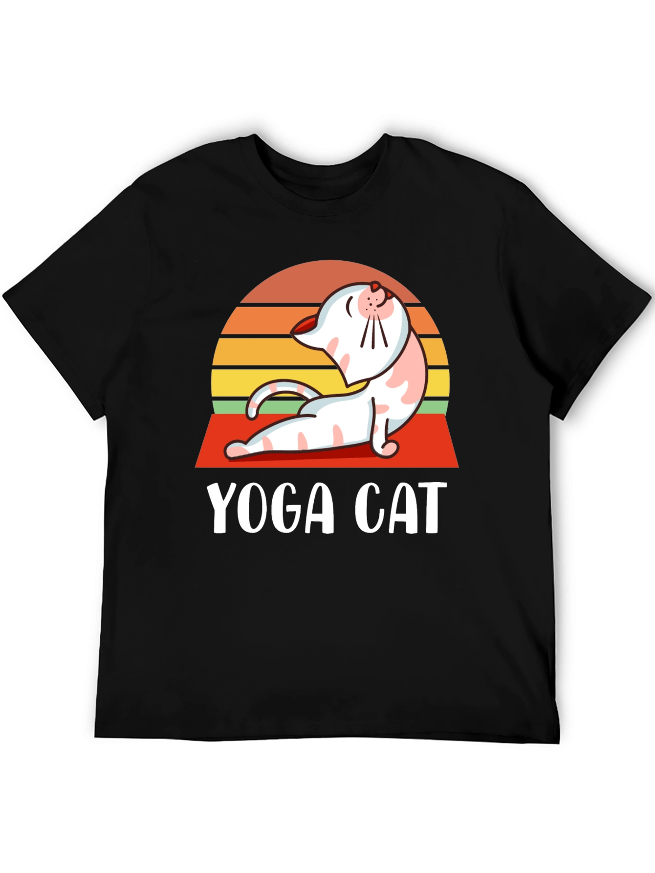 Yoga Cat T-Shirt - Funny Workout Tee