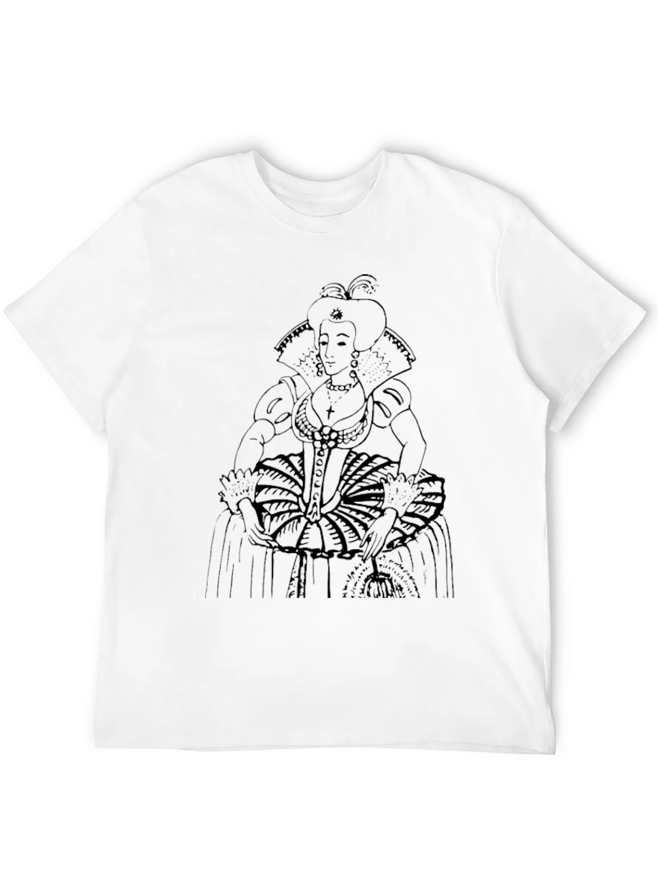 Elizabethan Era Queen Graphic Tee - Black