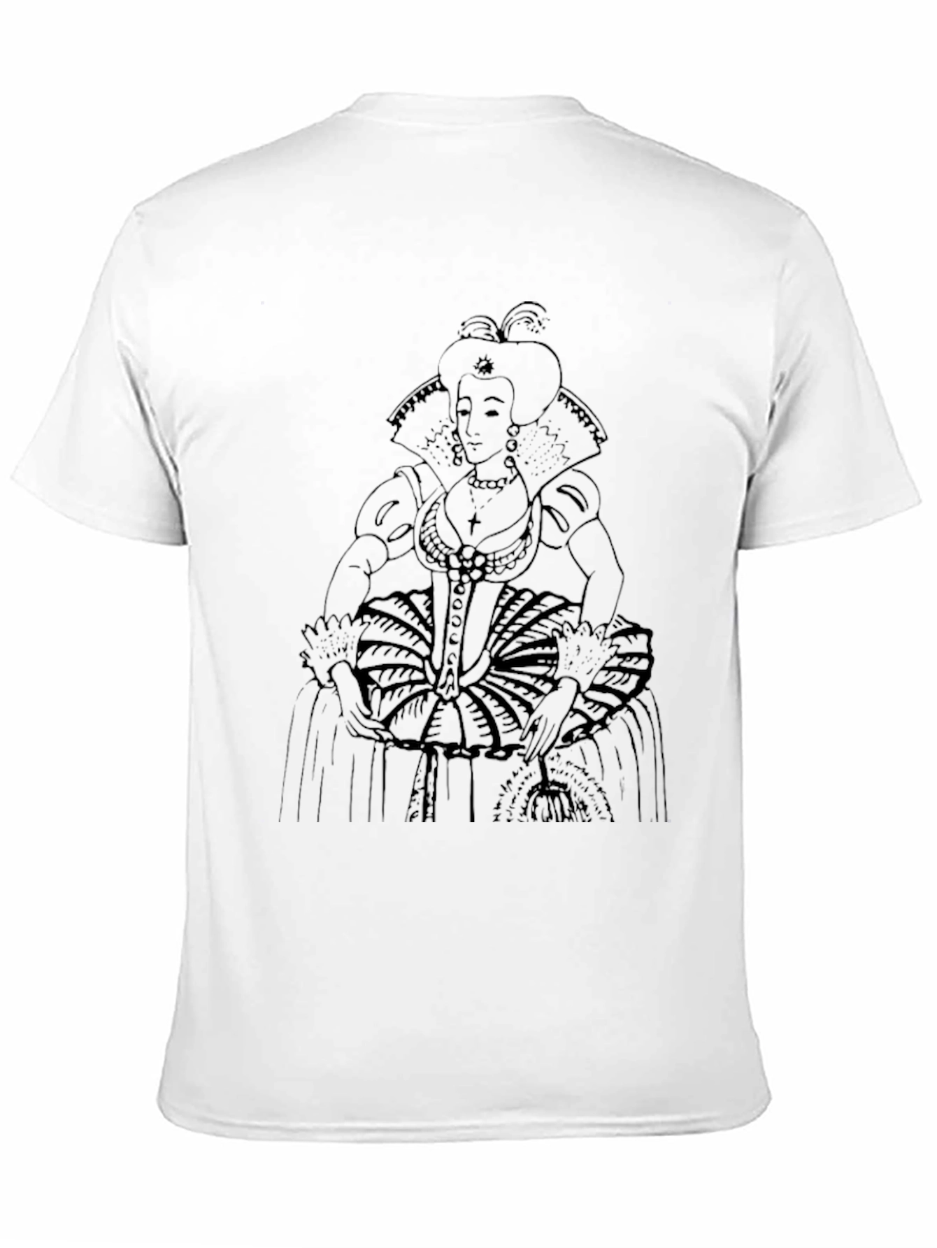 Elizabethan Era Queen Graphic Tee - Black