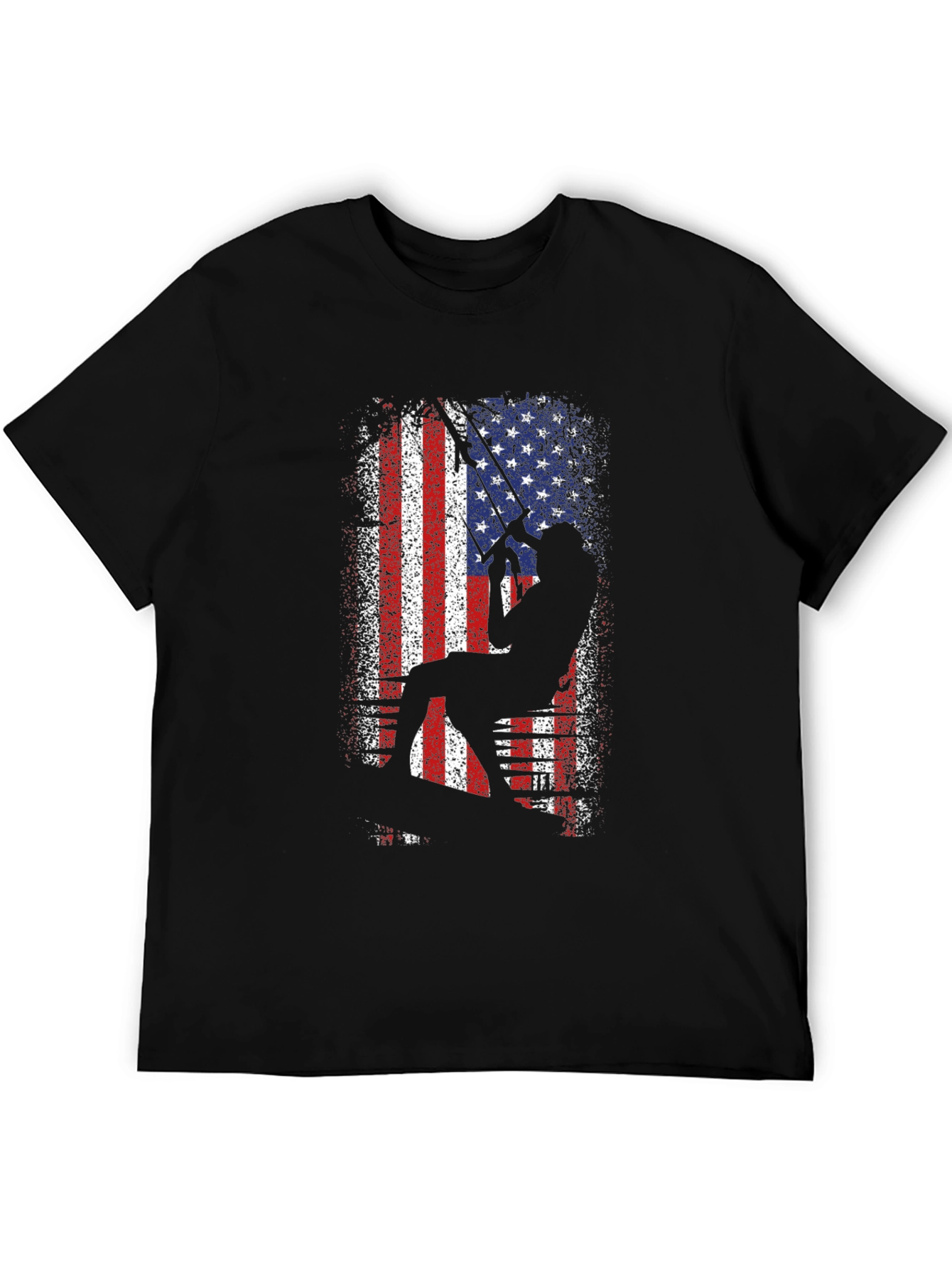 American Angler Graphic T-Shirt - Patriotic Fishing Tee