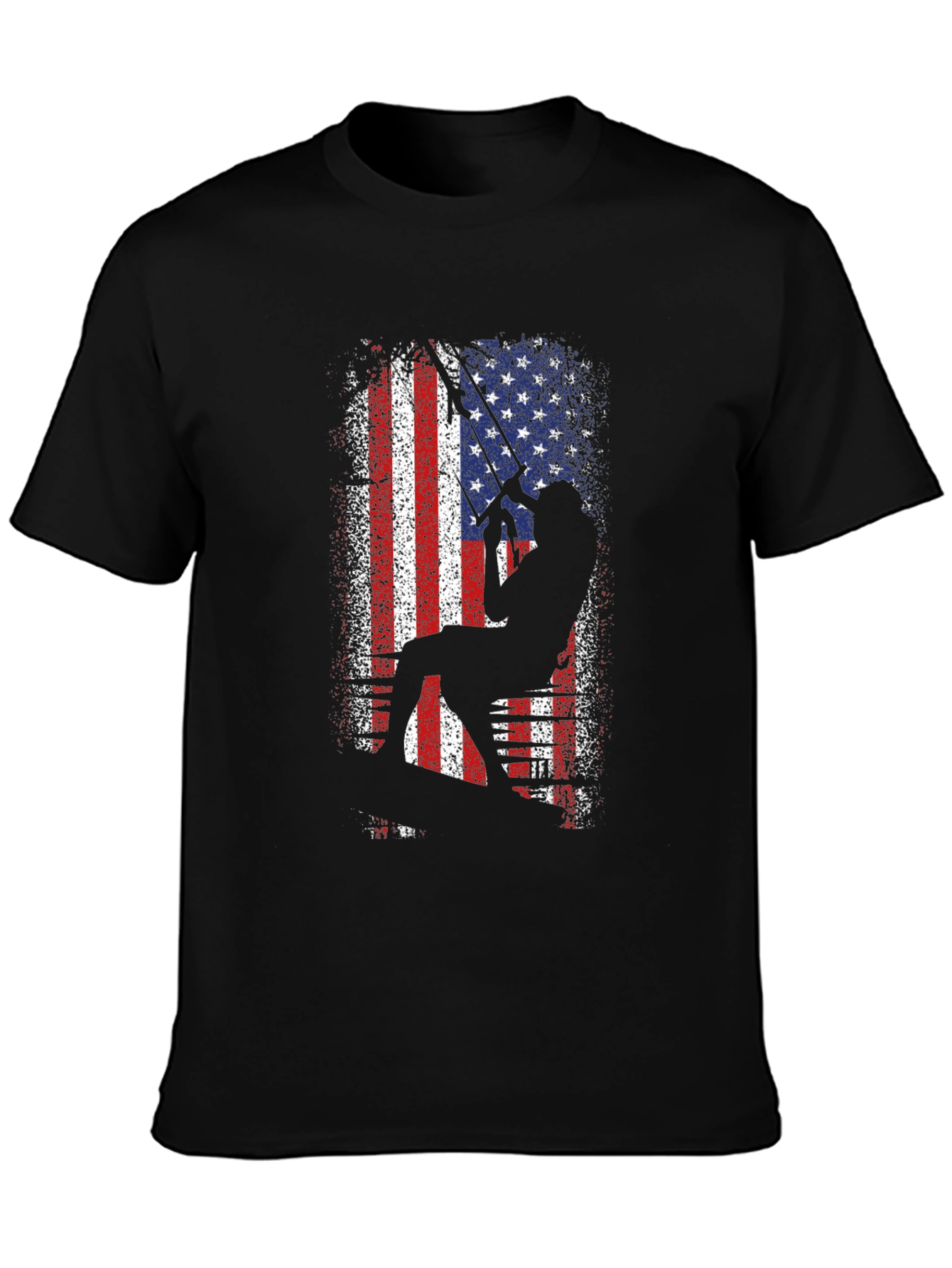 American Angler Graphic T-Shirt - Patriotic Fishing Tee