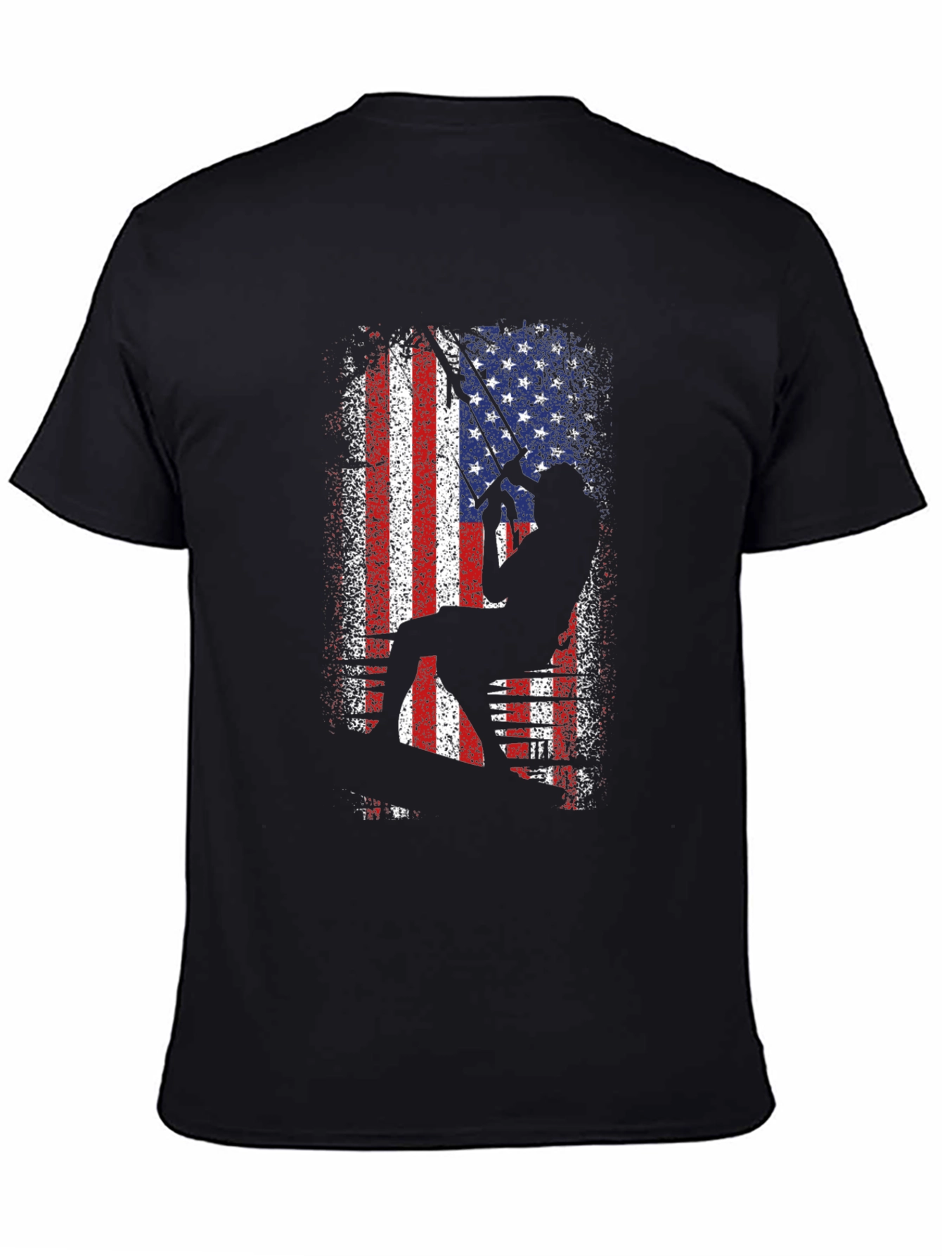 American Angler Graphic T-Shirt - Patriotic Fishing Tee