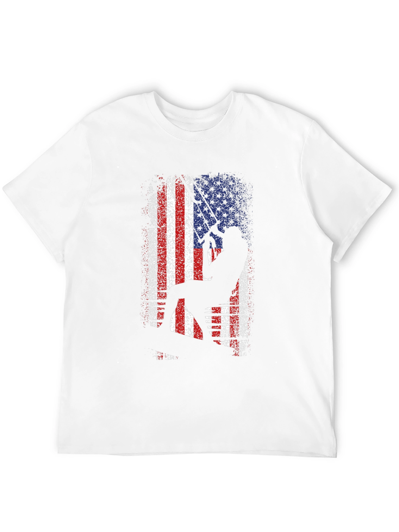American Angler Graphic T-Shirt - Patriotic Fishing Tee