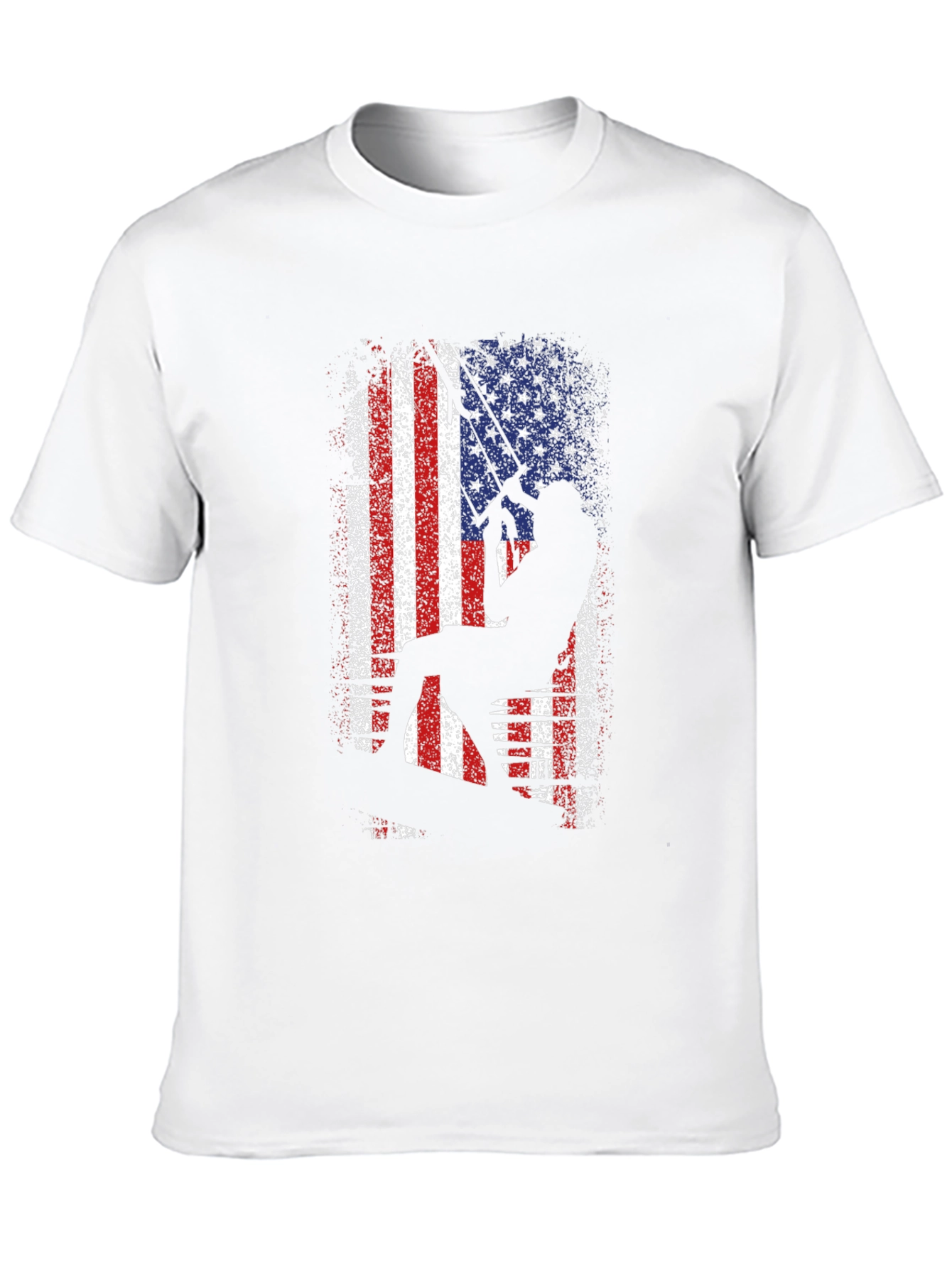 American Angler Graphic T-Shirt - Patriotic Fishing Tee