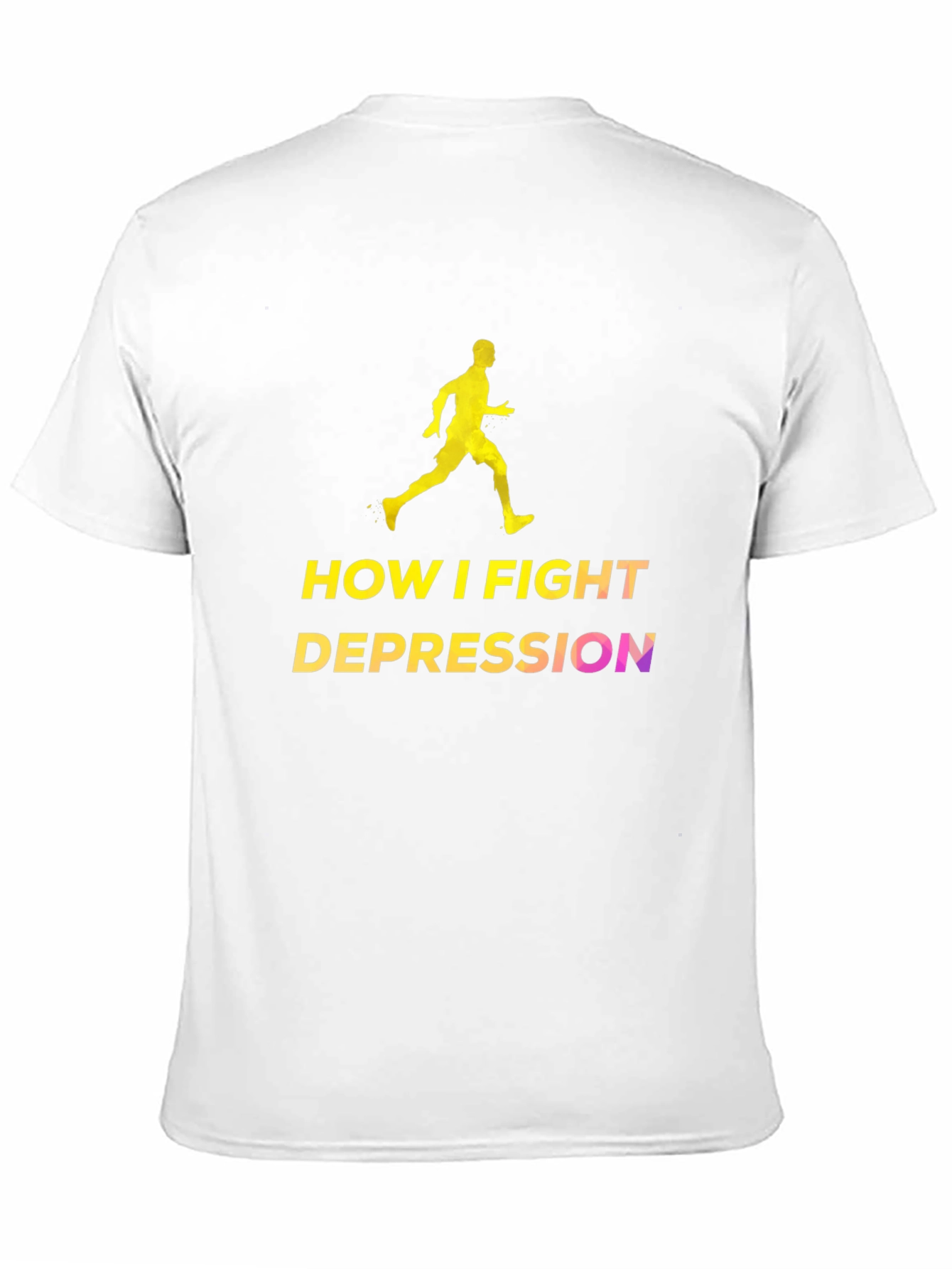 Fight Depression Tee - Running Man Design
