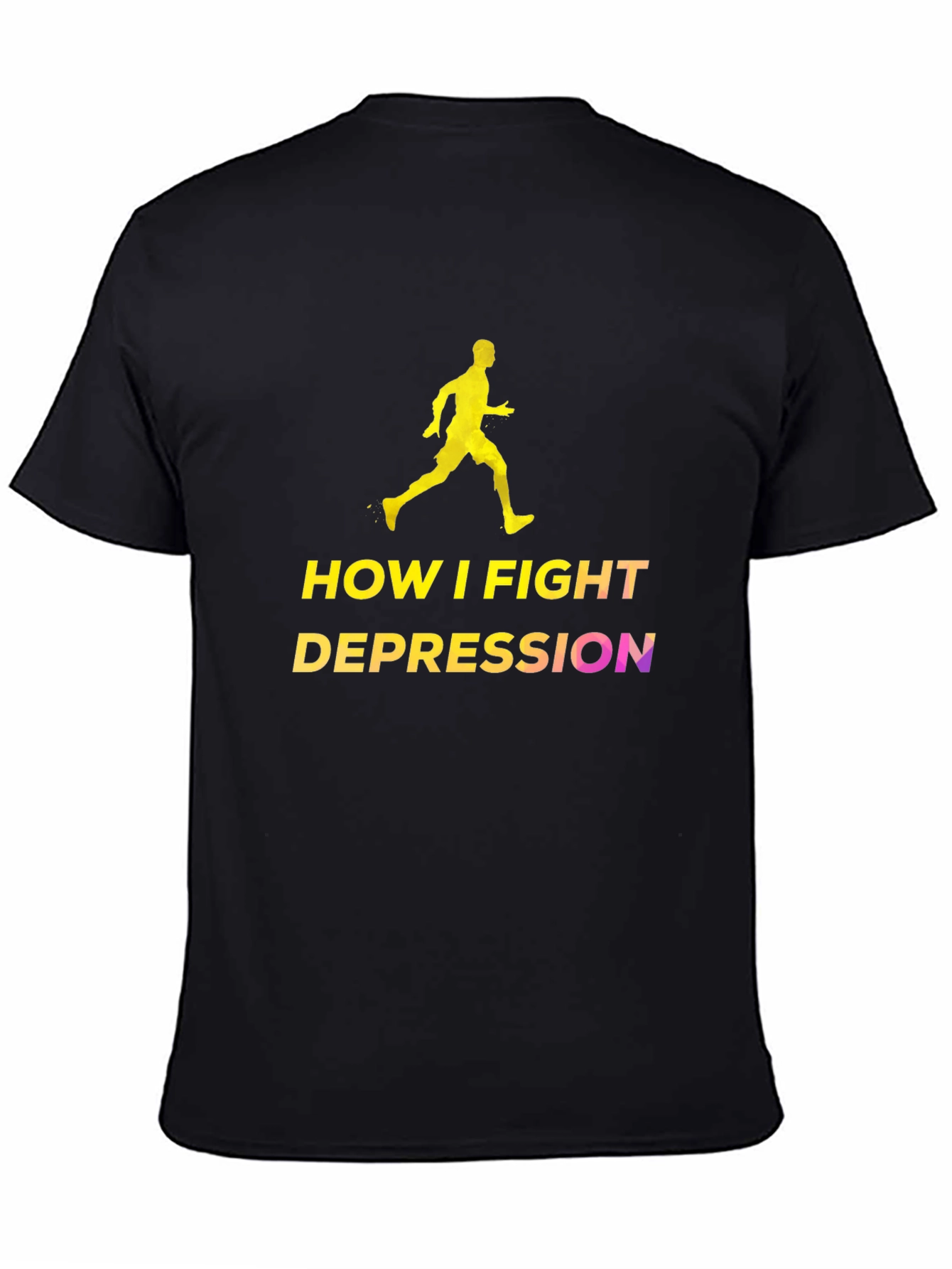 Fight Depression Tee - Running Man Design