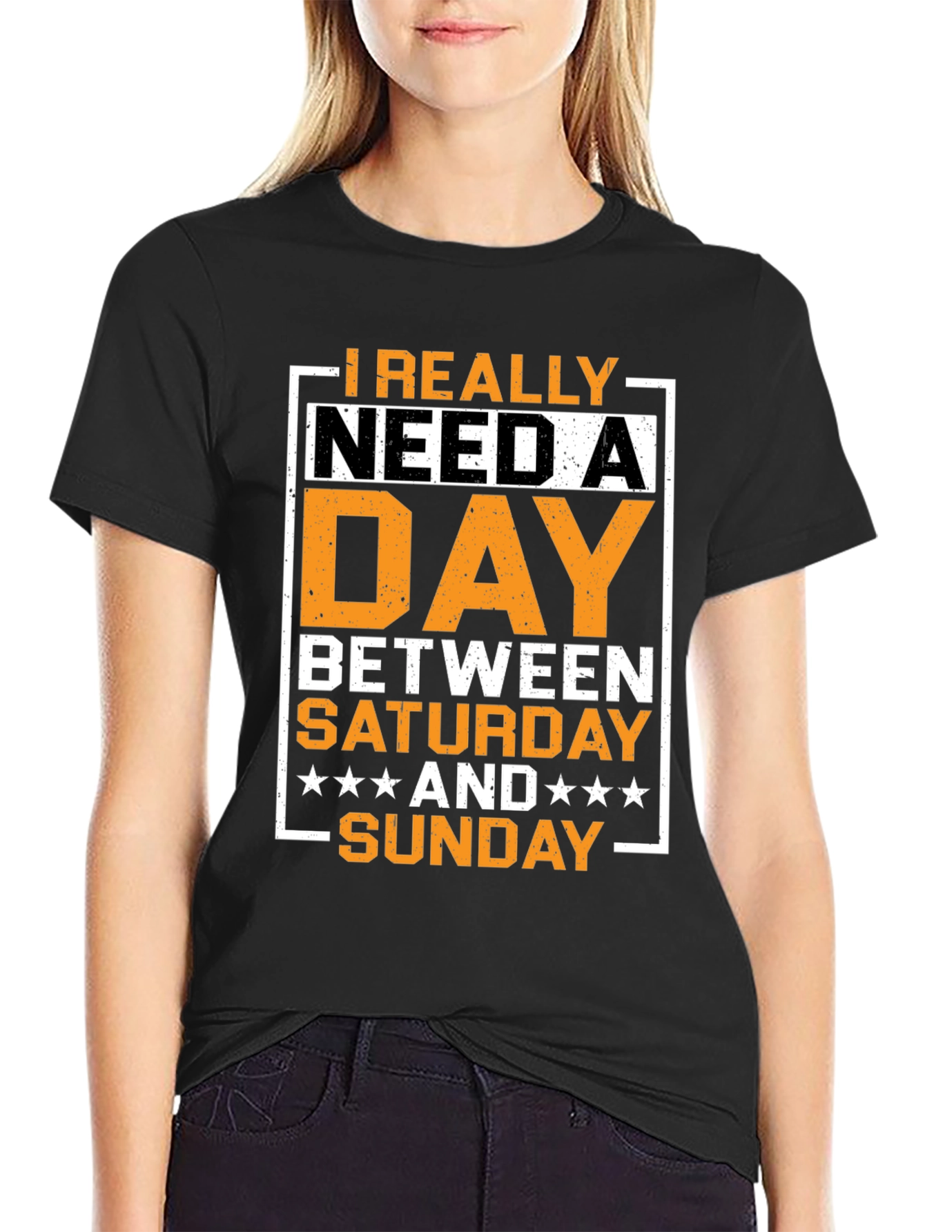 Funny Day Between Saturday and Sunday Graphic T-Shirt