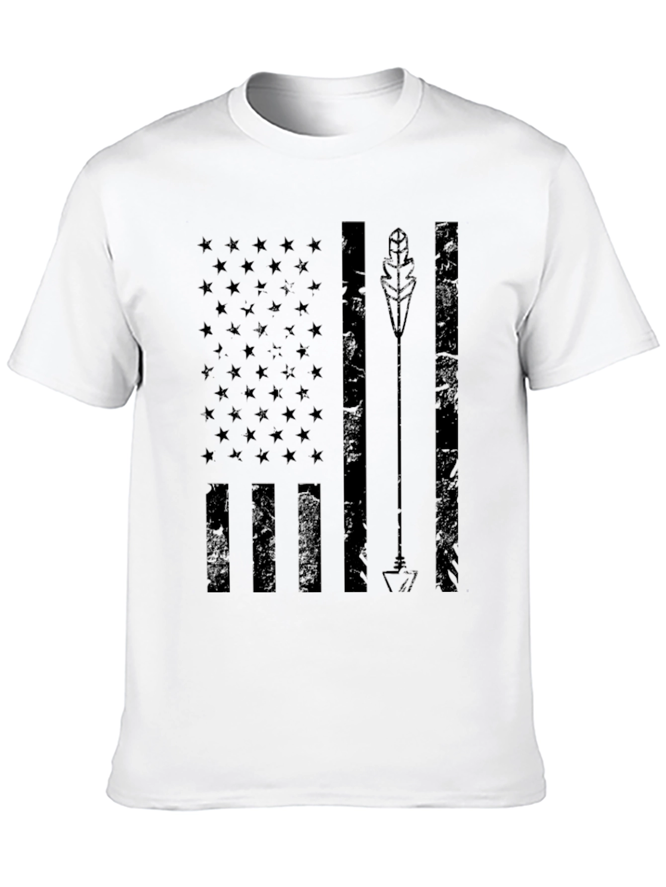 American Arrow Flag Graphic Tee - Black