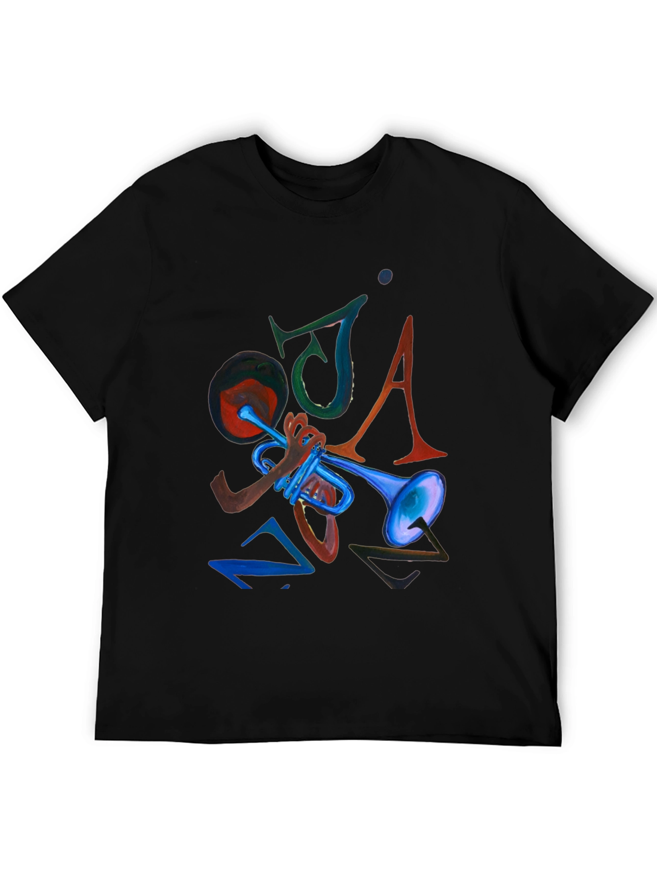 JAZZ Graphic Print Black Tee