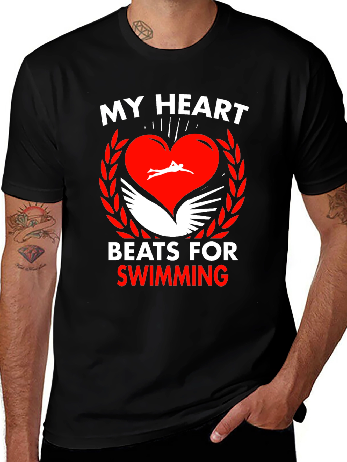 Swimming Heartbeat Tee