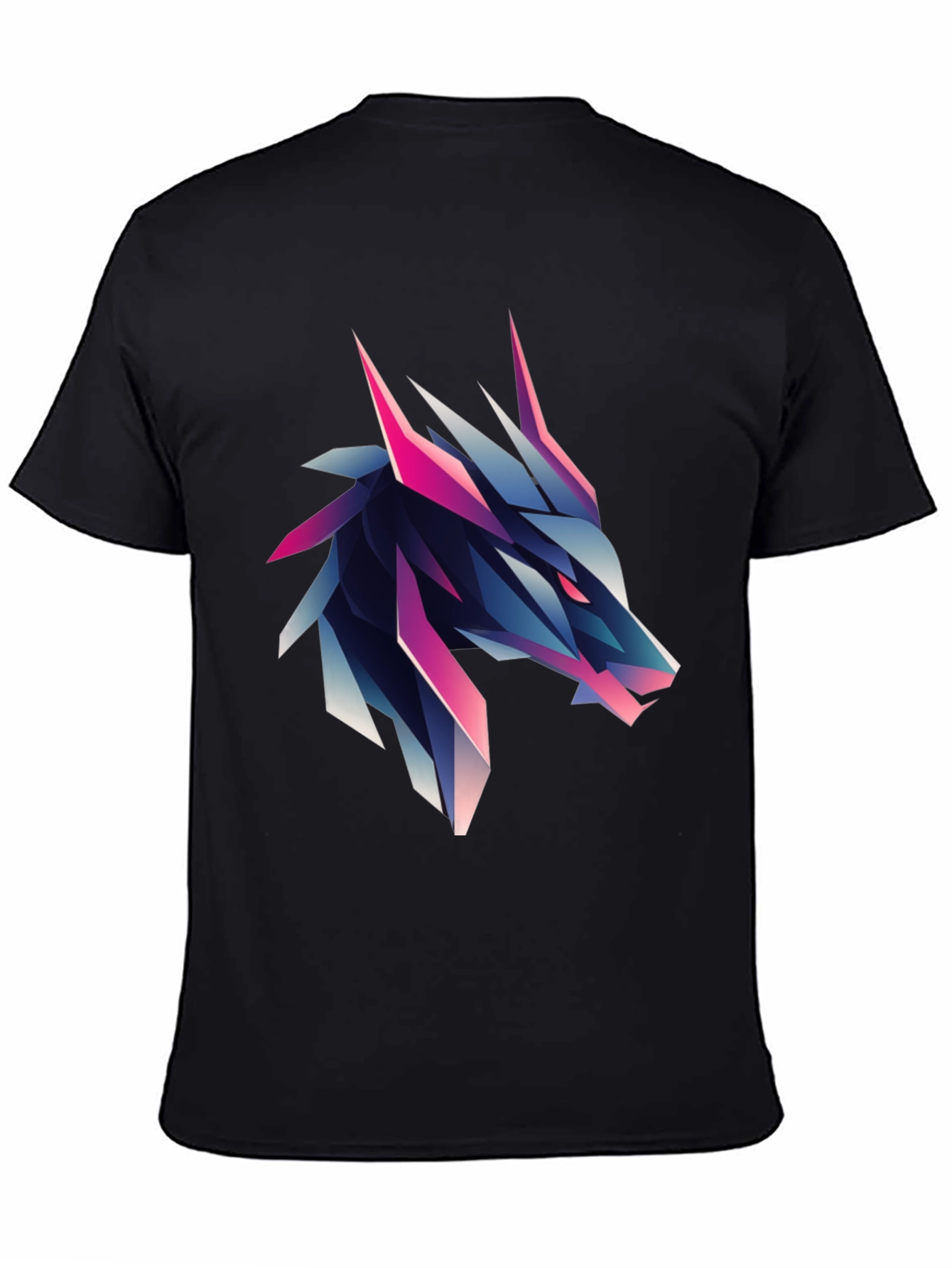 Geometric Wolf Graphic Tee - Bold & Modern