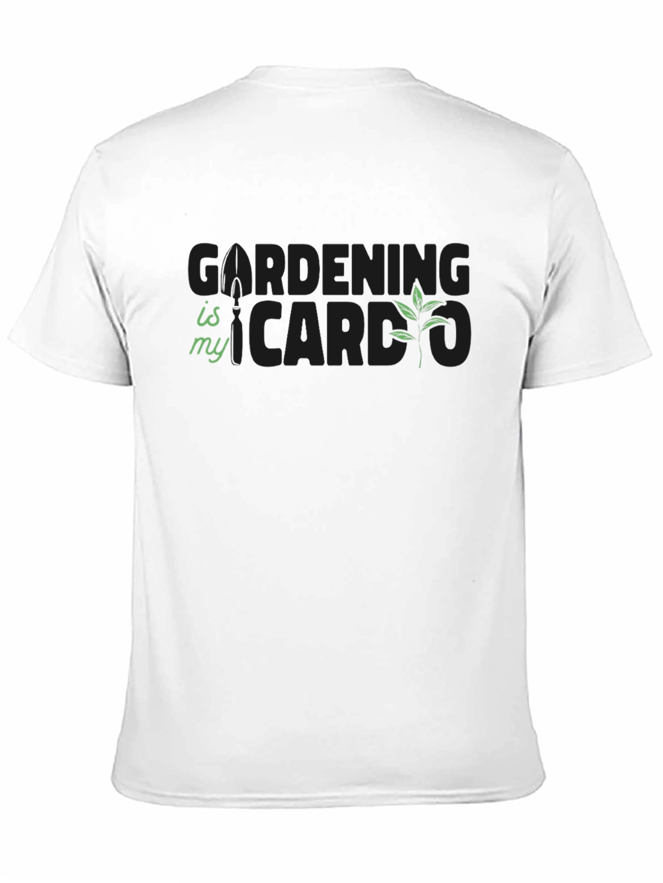 Gardening is My Cardio Black T-Shirt