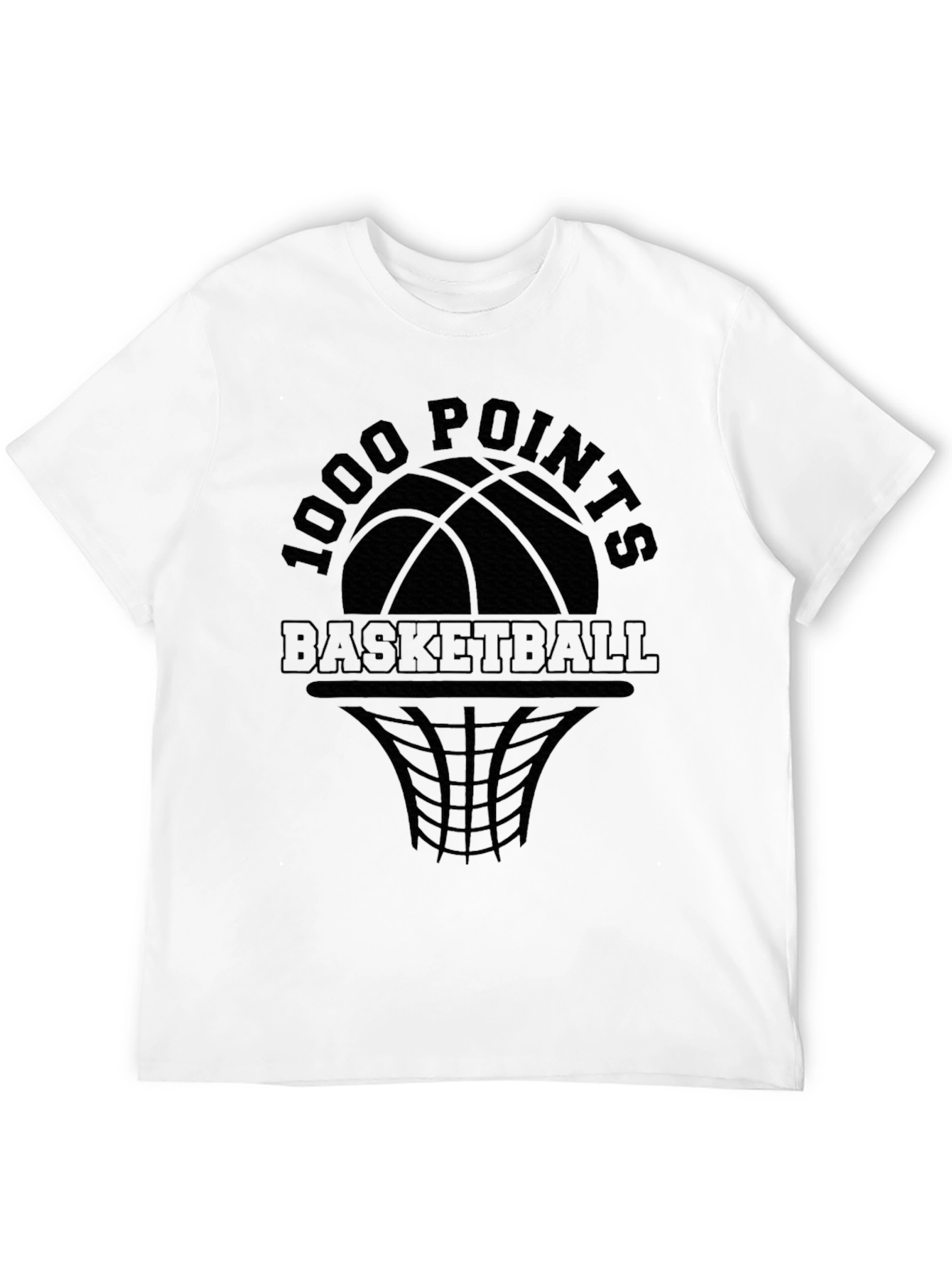 1000 Points Basketball Graphic T-Shirt