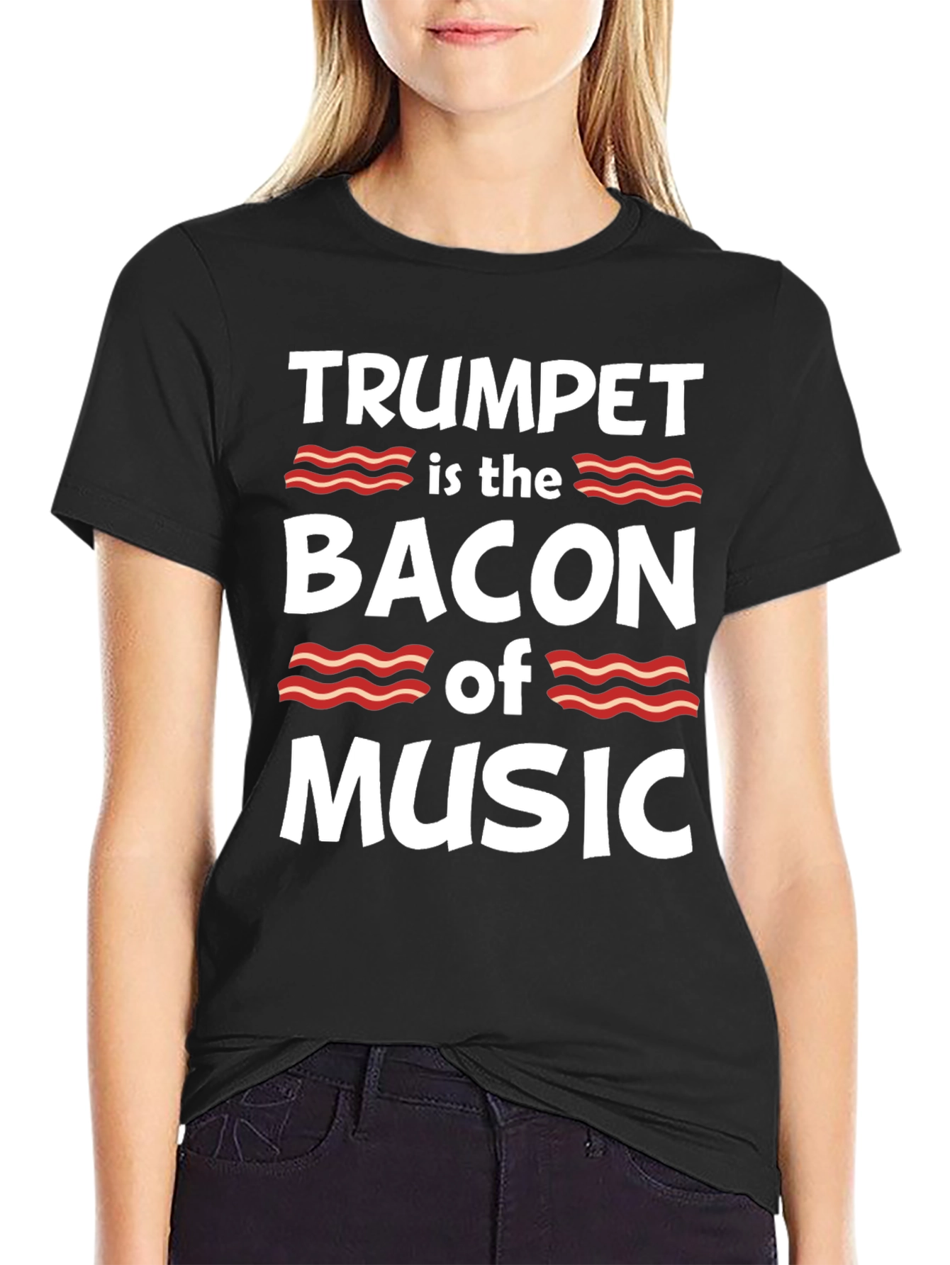 Trumpet Bacon Music T-Shirt