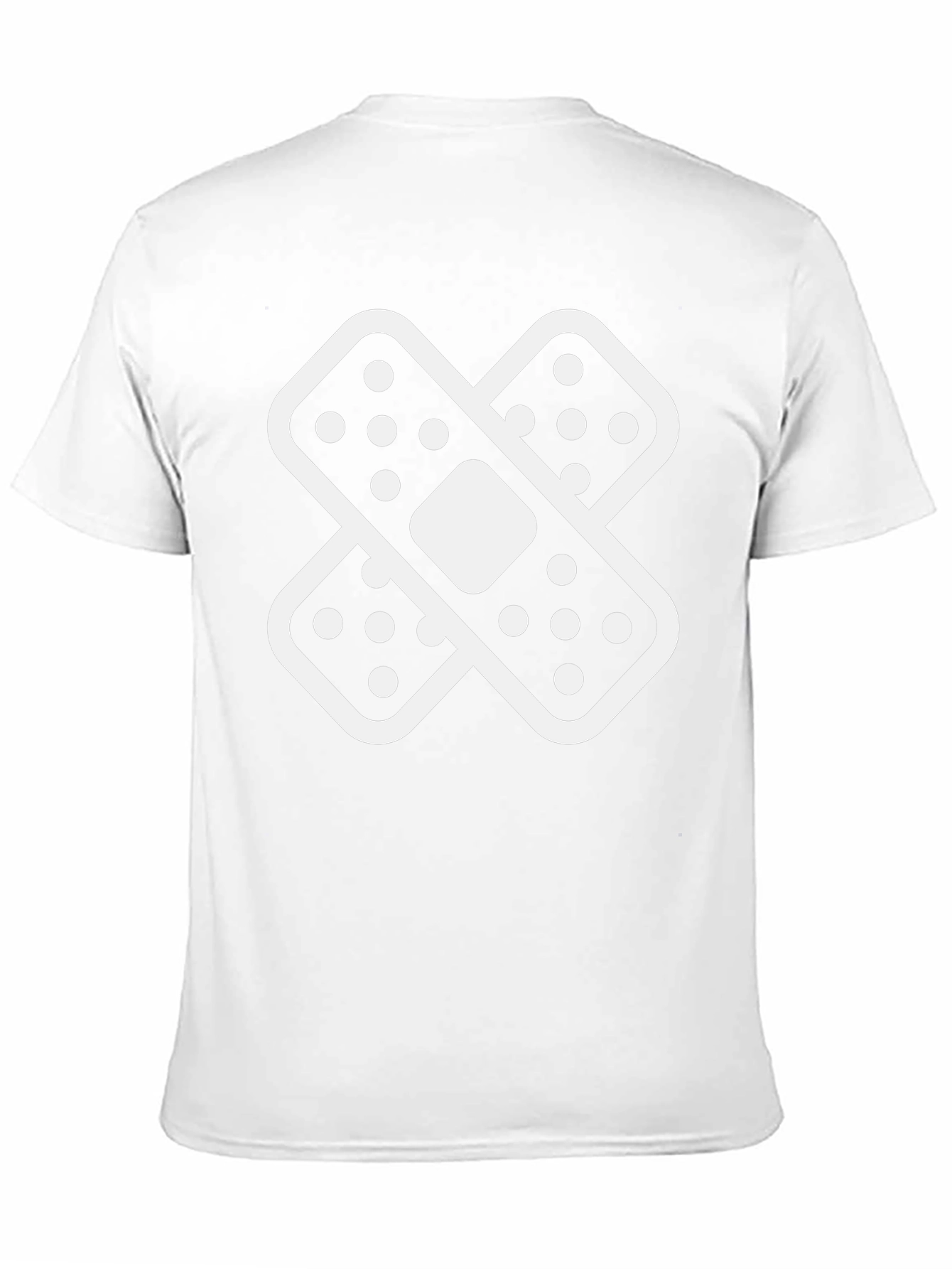 Crossed Bandages Graphic Black T-Shirt