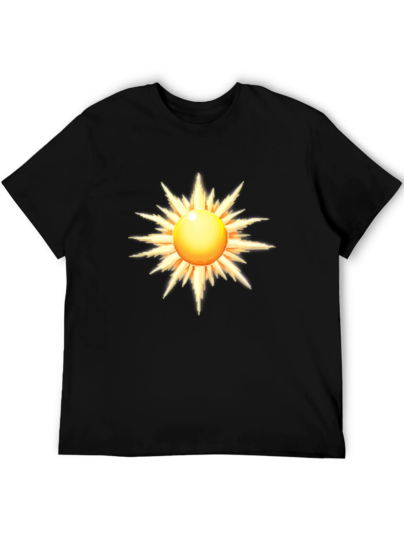 Radiant Sun Graphic Black T-Shirt