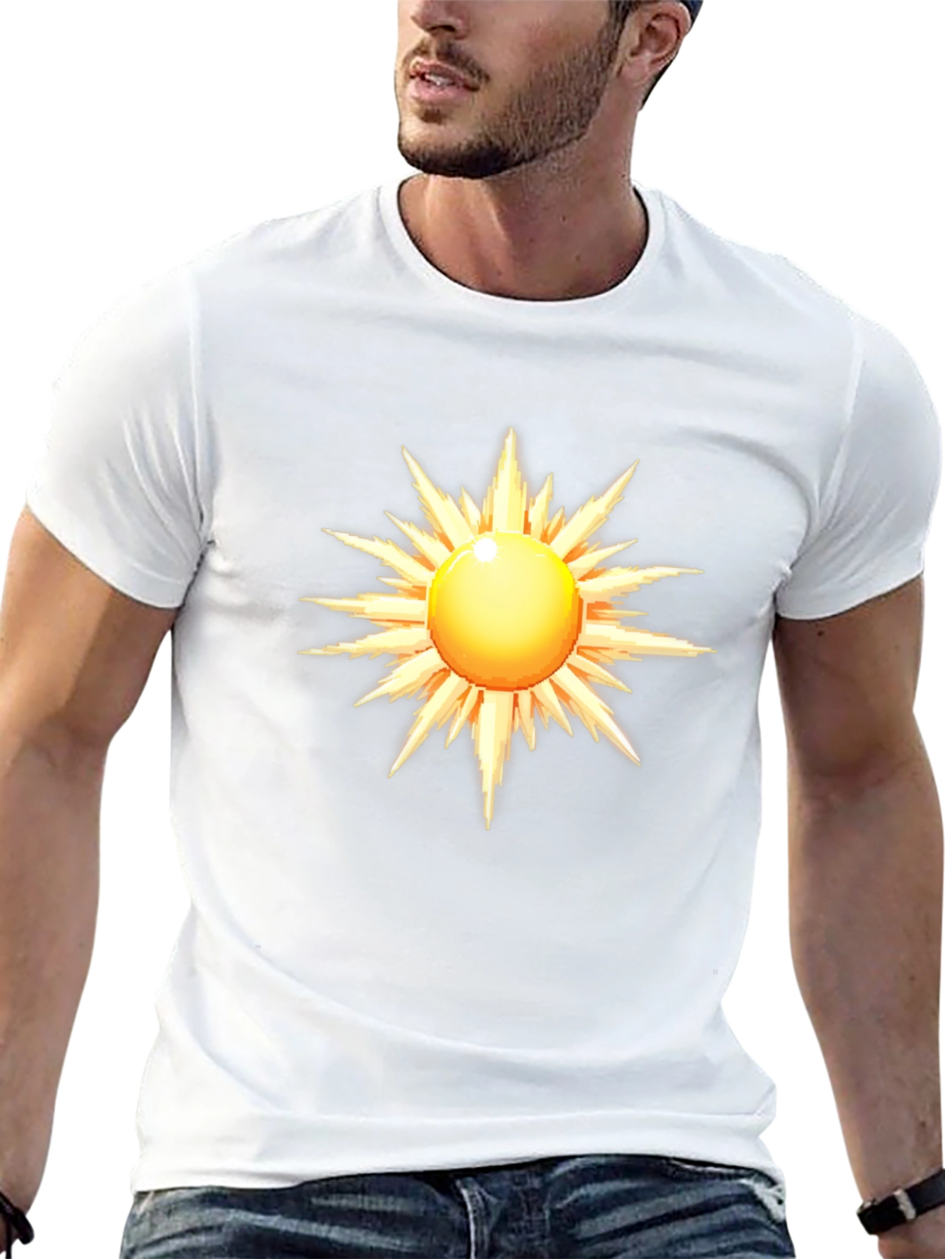 Radiant Sun Graphic Black T-Shirt