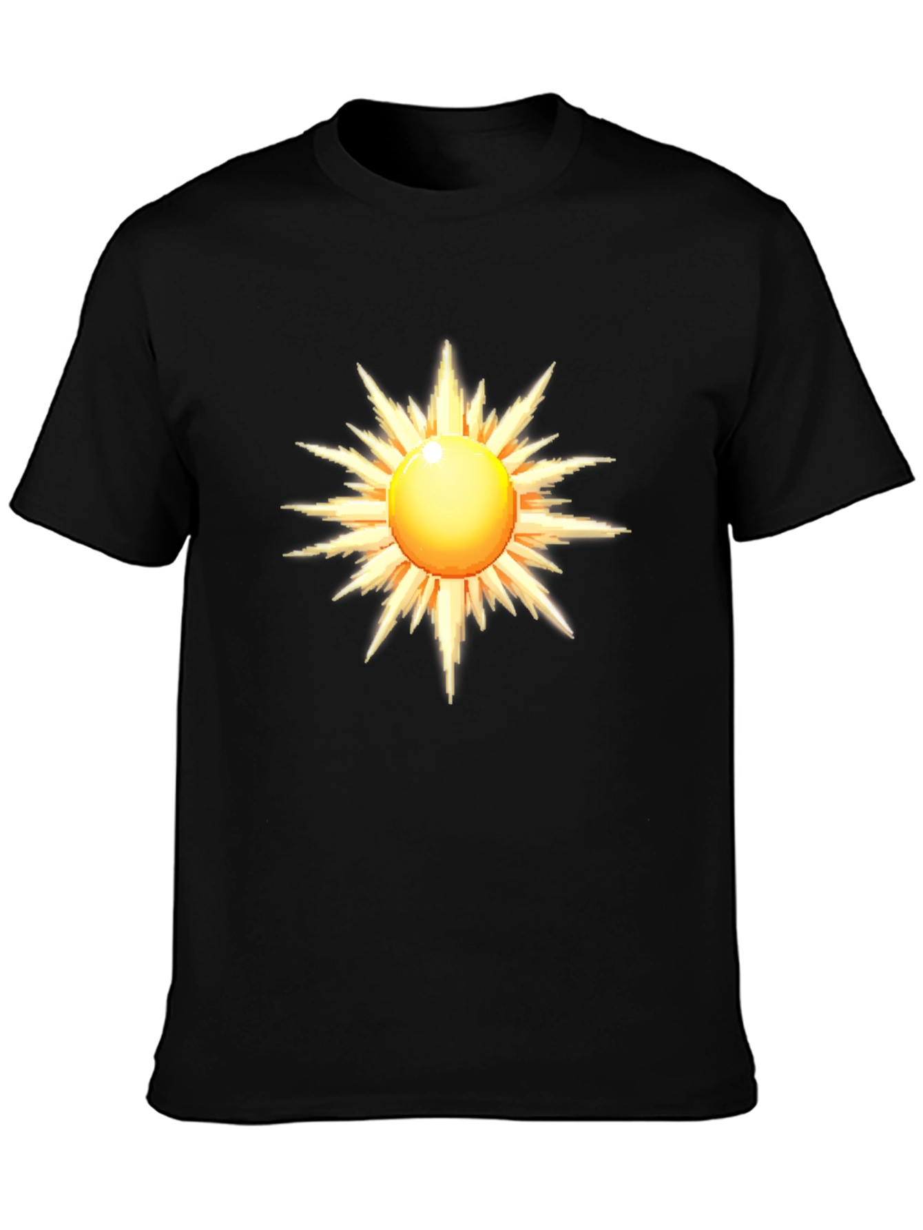 Radiant Sun Graphic Black T-Shirt