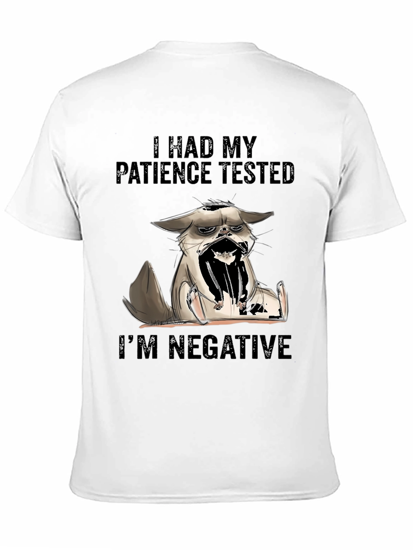 Patience Tested Funny Cat Graphic T-Shirt