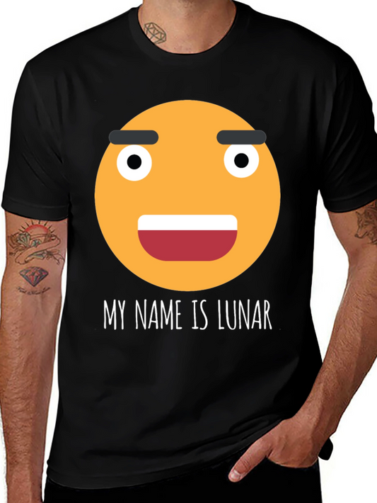Funny Emoji T-Shirt - My Name is Lunar