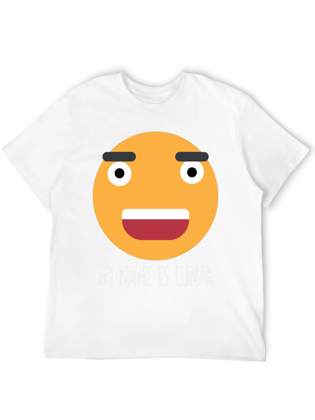 Funny Emoji T-Shirt - My Name is Lunar