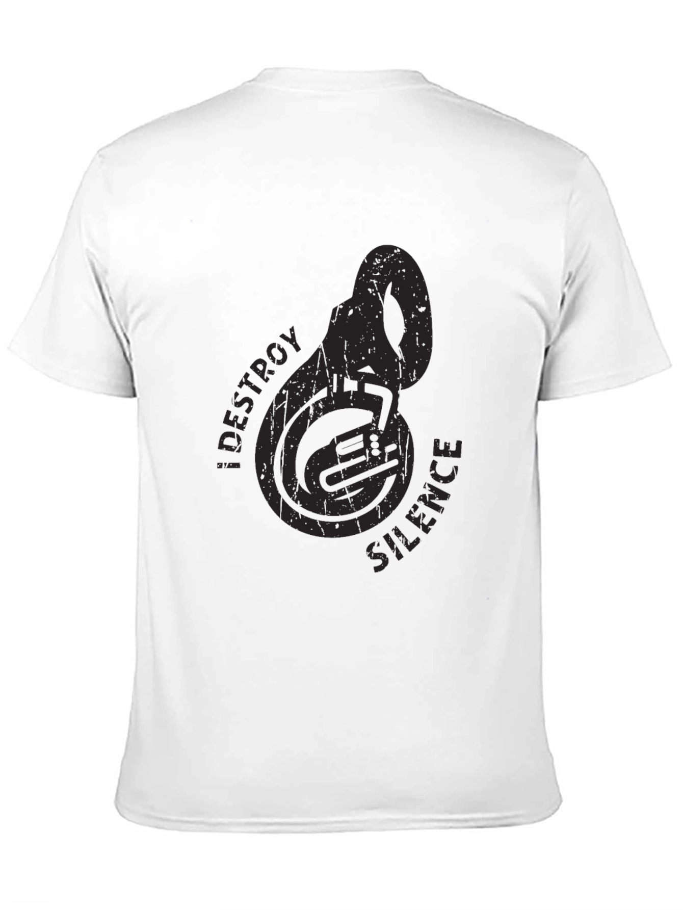 Destroy Silence Tuba Black T-Shirt