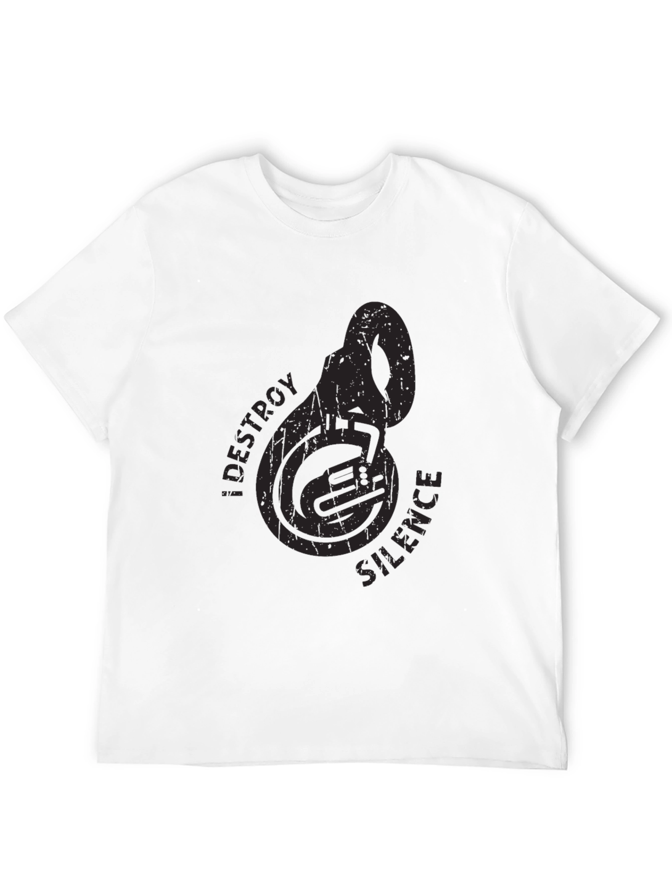 Destroy Silence Tuba Black T-Shirt