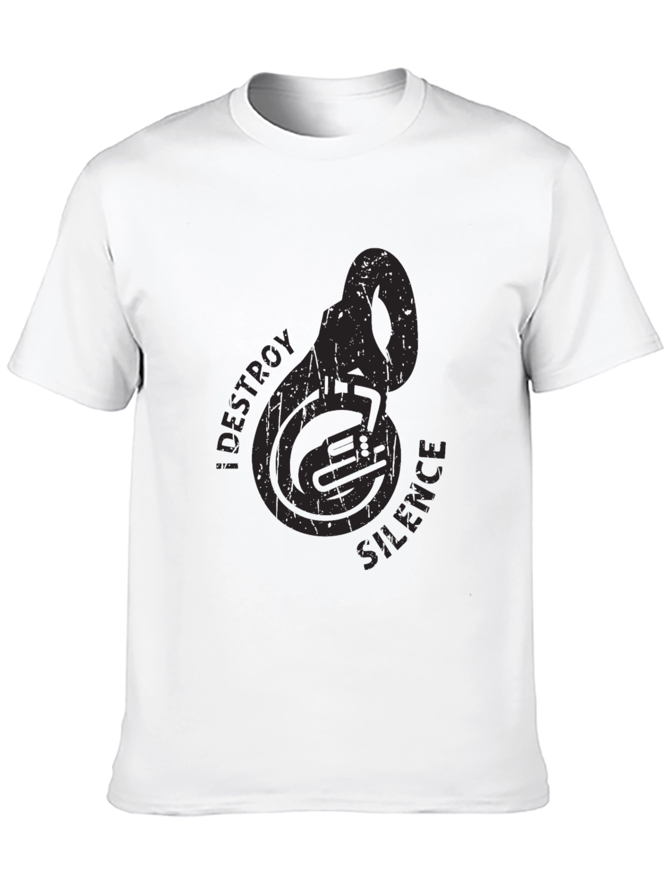 Destroy Silence Tuba Black T-Shirt