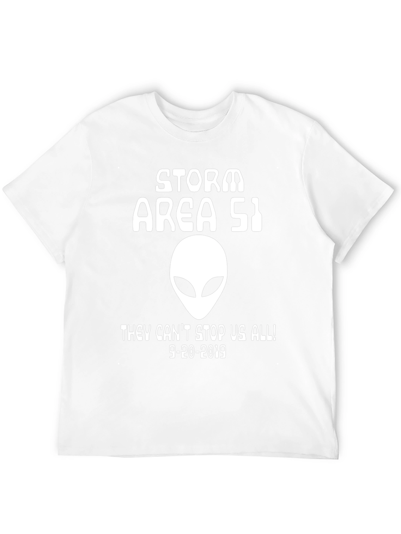 Storm Area 51 T-Shirt Alien Graphic Black Tee