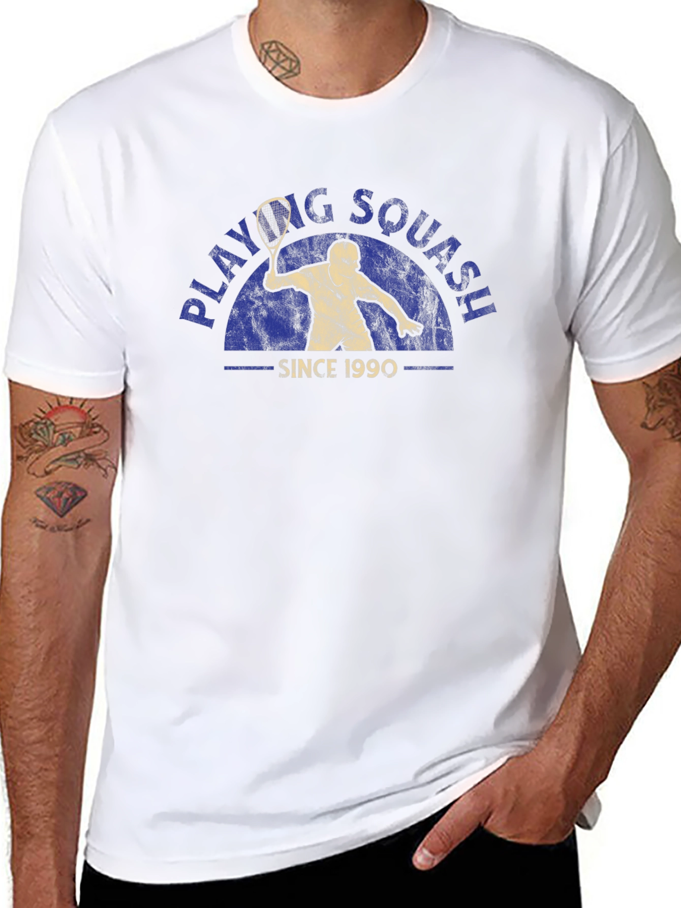 Playing Squash Since 1990 Tee