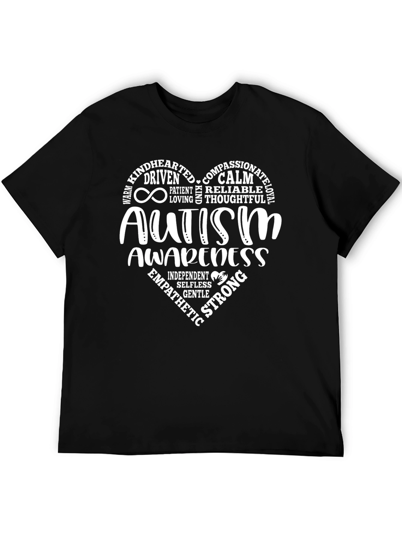 Autism Awareness Heart Tee - Compassionate & Strong