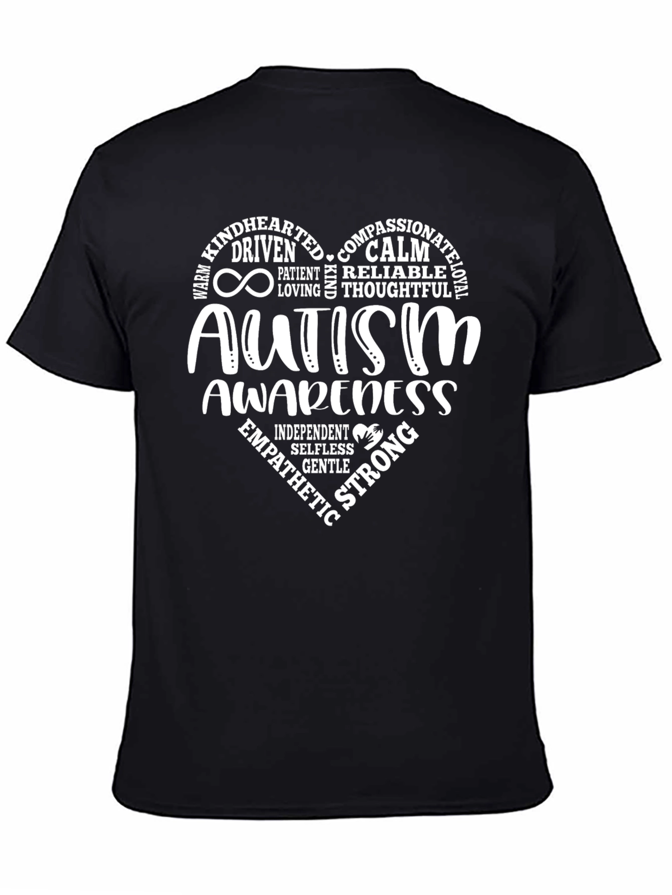 Autism Awareness Heart Tee - Compassionate & Strong