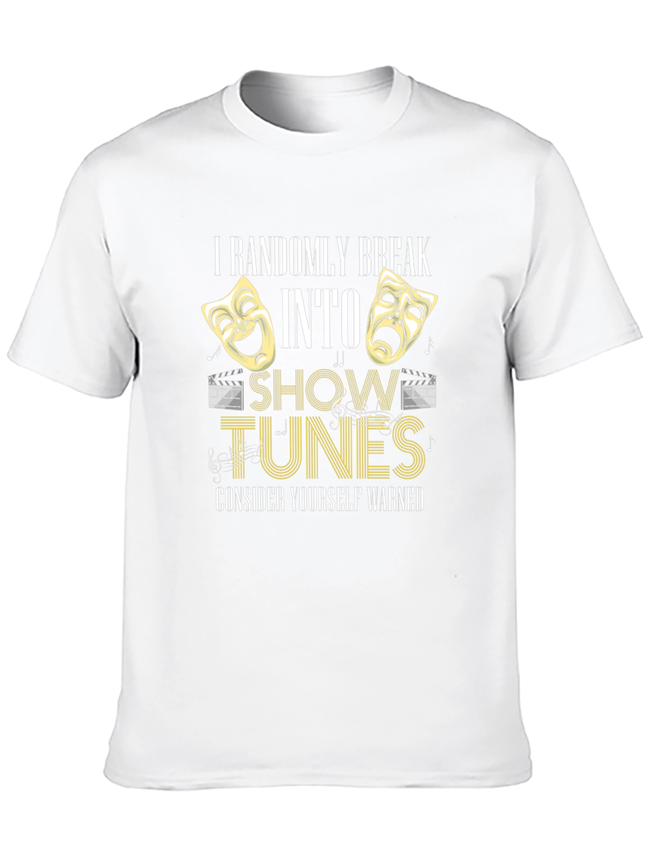 Show Tunes Mens Black T-Shirt