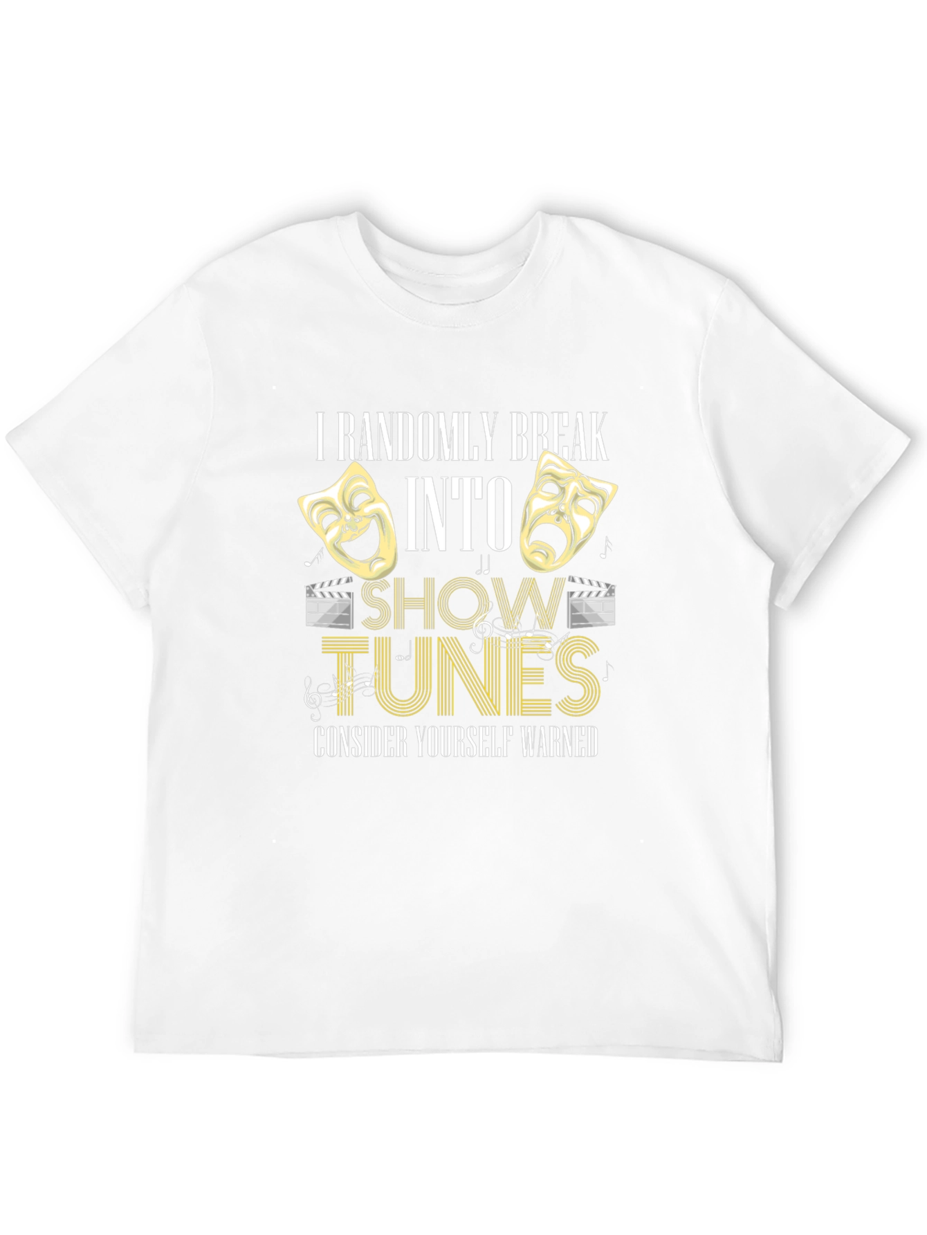 Show Tunes Mens Black T-Shirt
