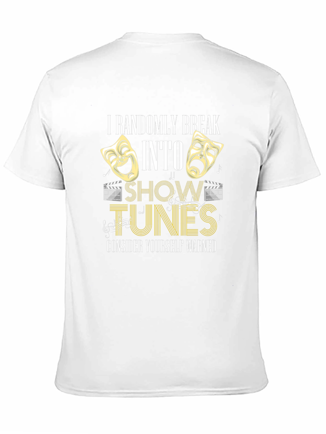 Show Tunes Mens Black T-Shirt