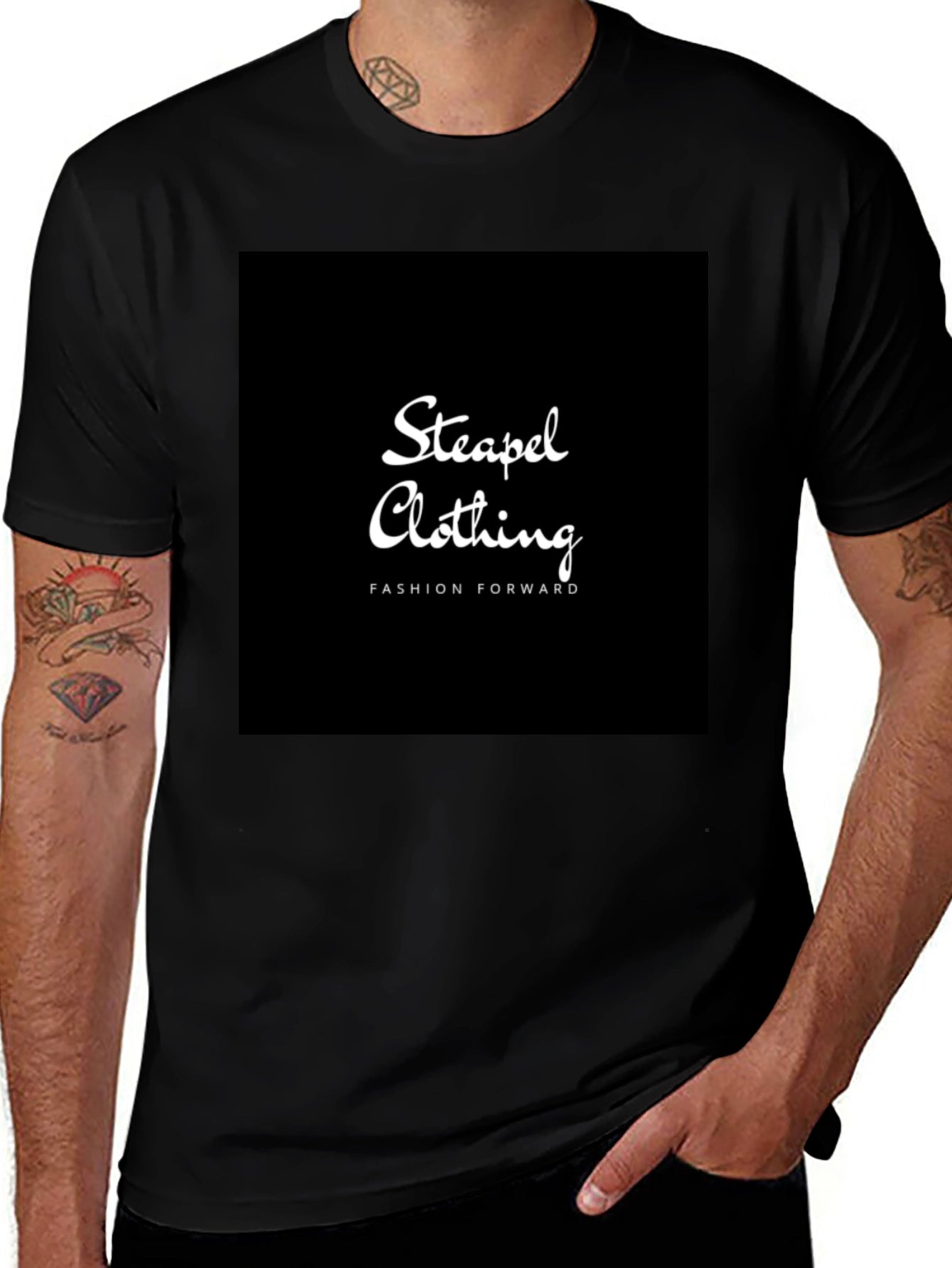 Steapel Clothing Fashion Forward Black T-Shirt