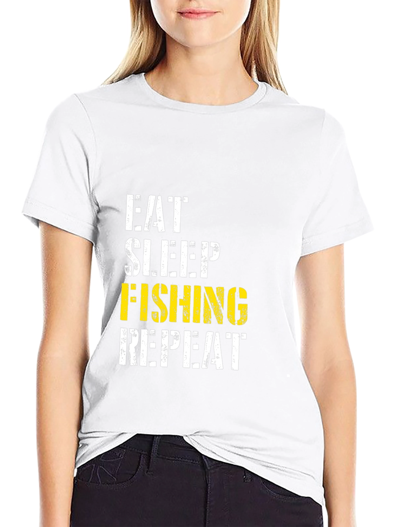 Eat Sleep Fishing Repeat - Mens Graphic Tee