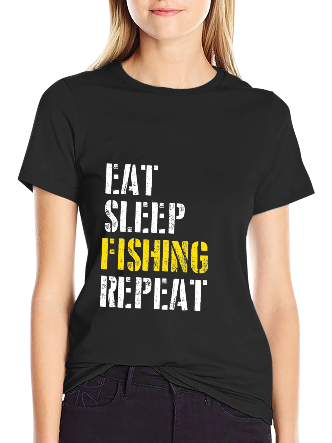 Eat Sleep Fishing Repeat - Mens Graphic Tee