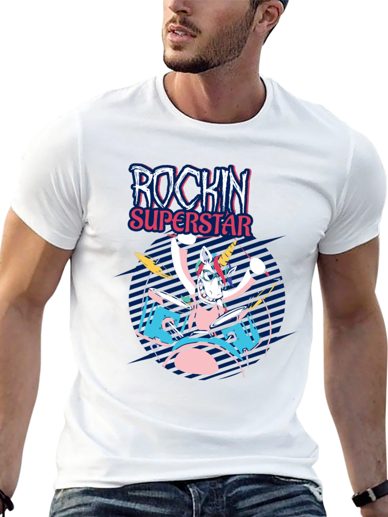 Rockin Superstar Unicorn T-Shirt