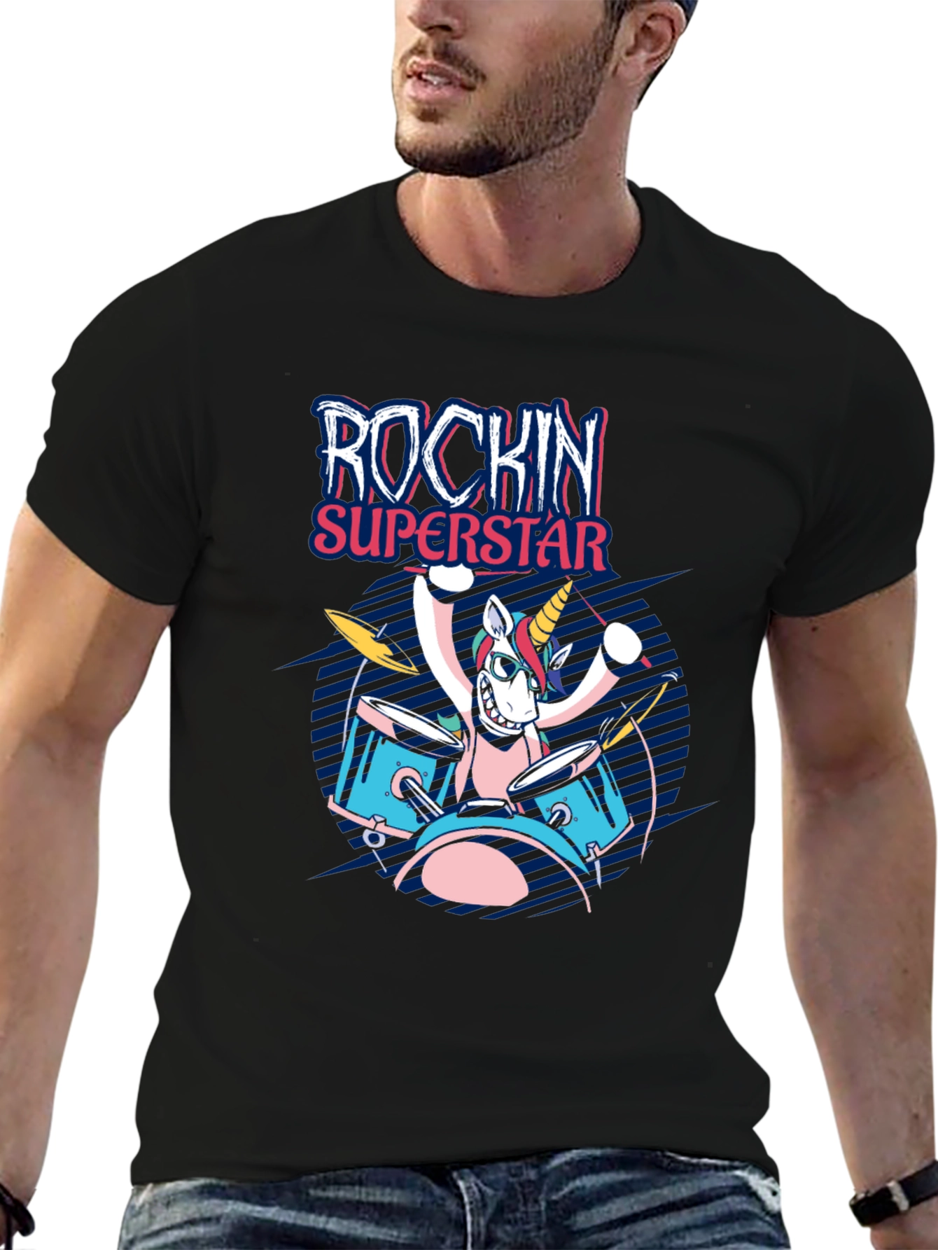 Rockin Superstar Unicorn T-Shirt